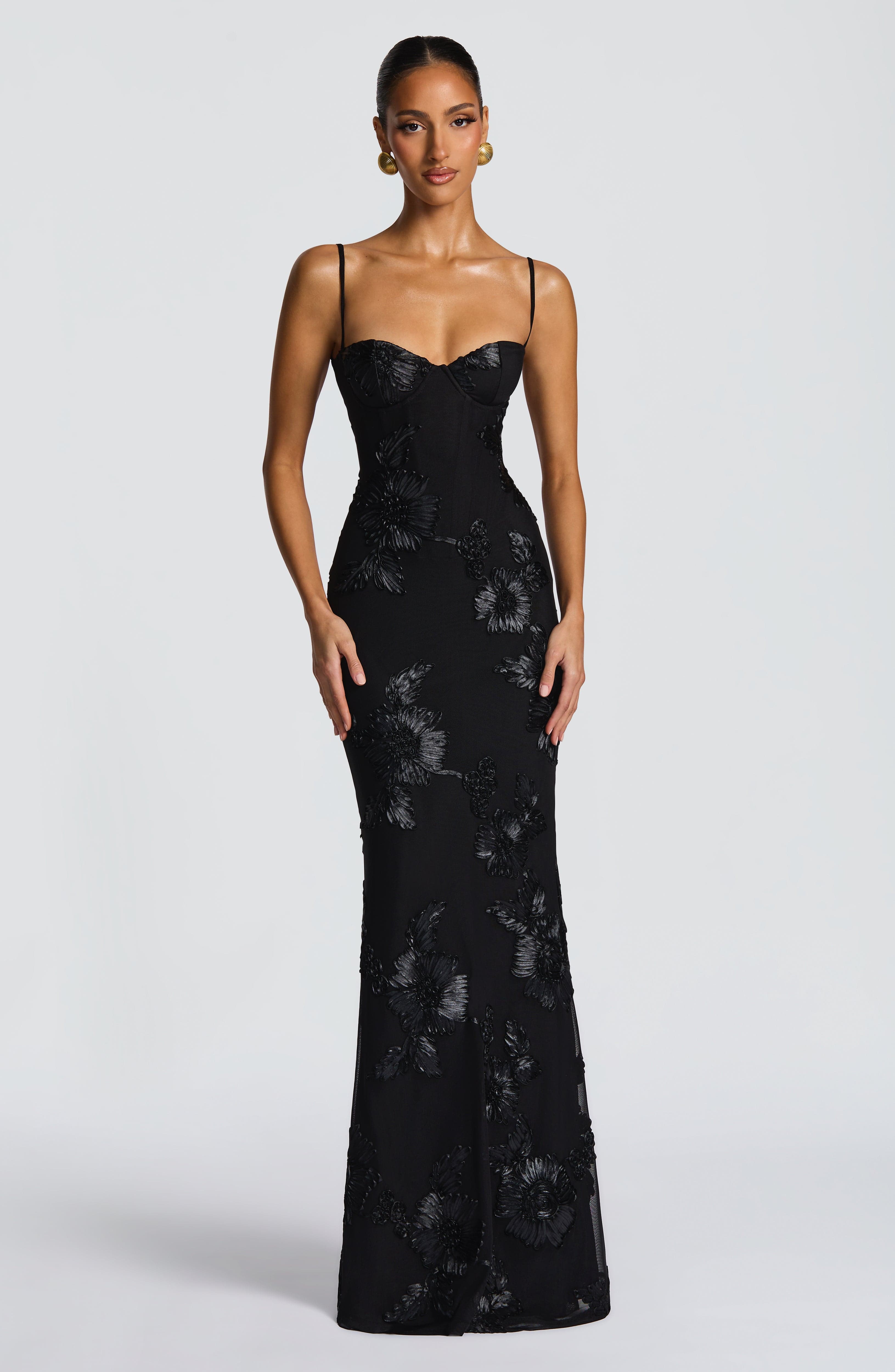 Nefertiti Maxi Dress - Black - Image 13