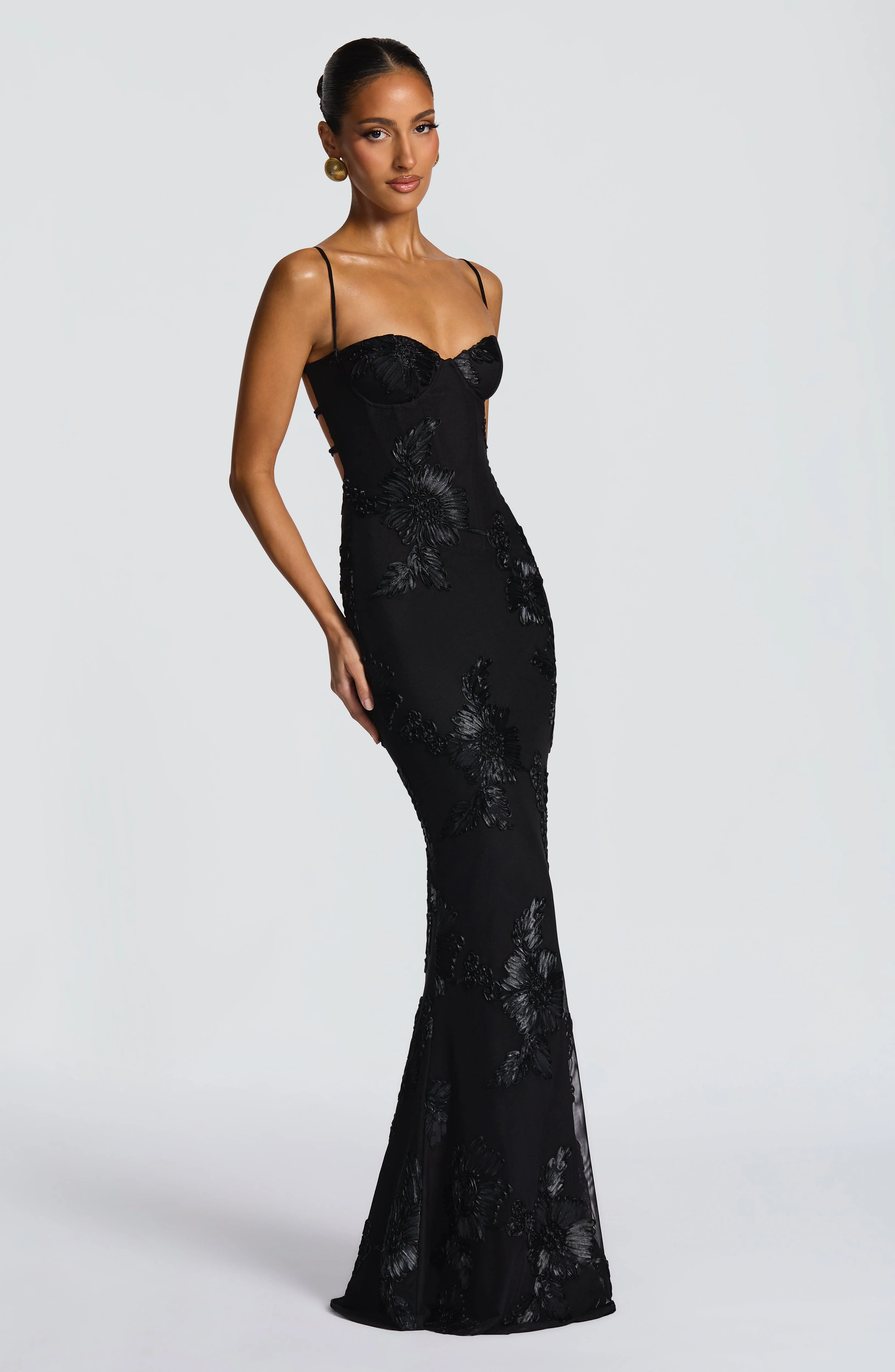 Nefertiti Maxi Dress - Black - Image 5