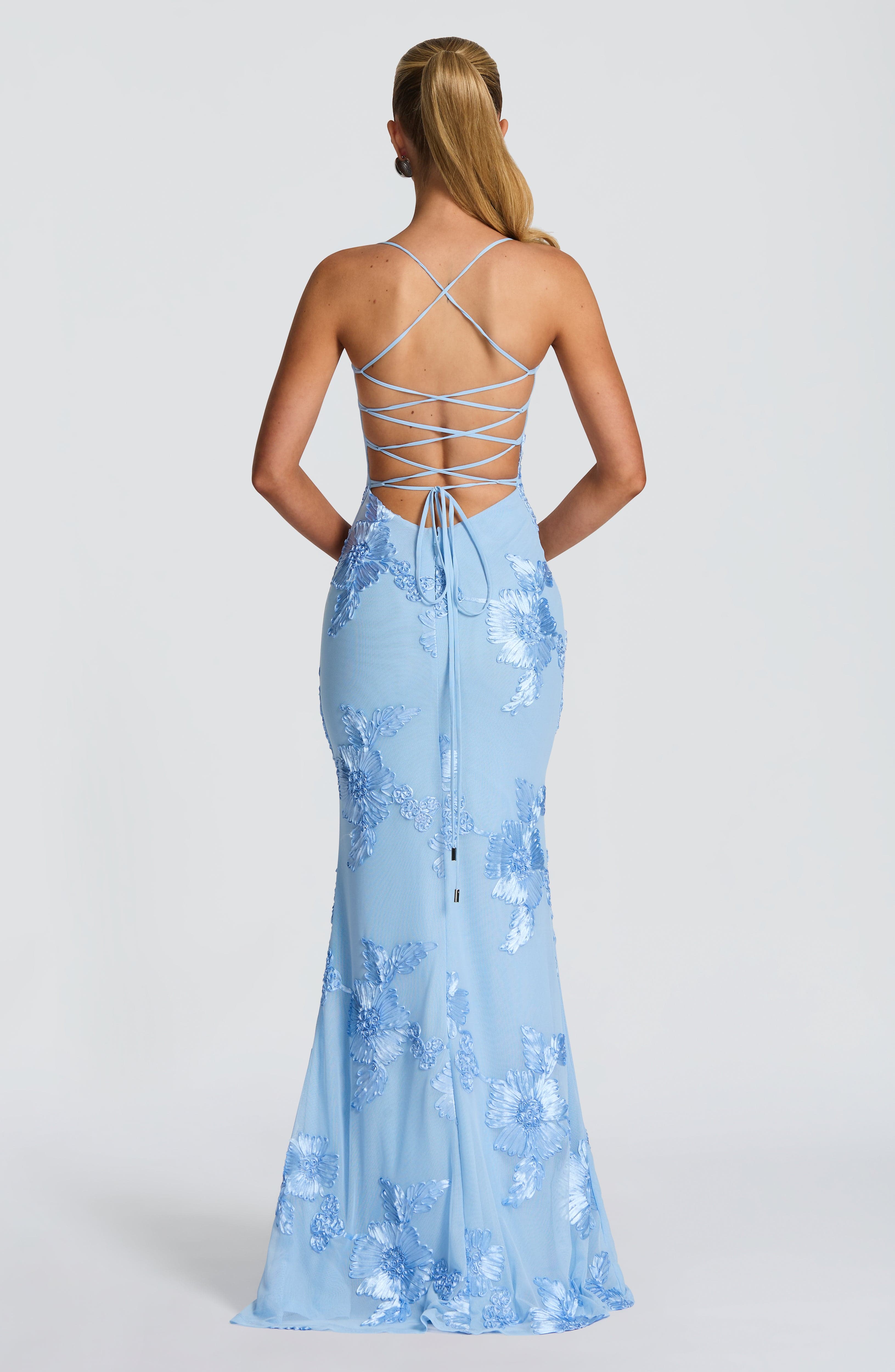 Nefertiti Maxi Dress - Glacier Blue - Image 2