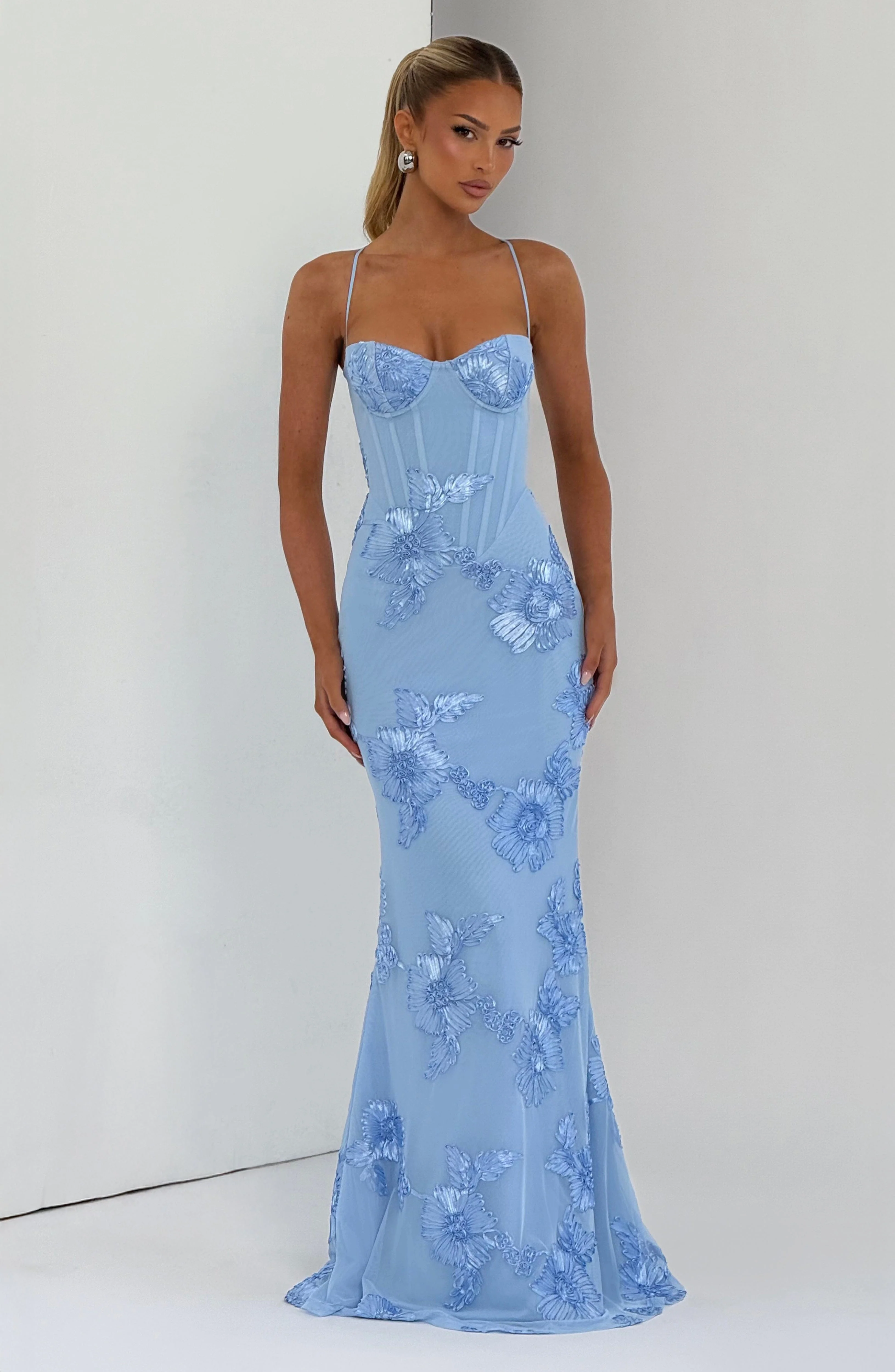 Nefertiti Maxi Dress - Glacier Blue - Image 7