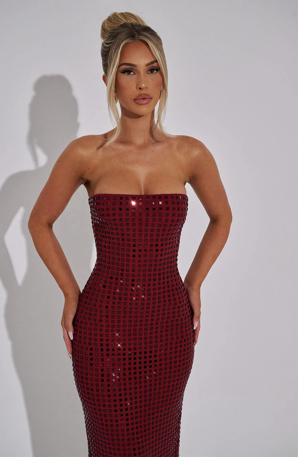 Neriah Maxi Dress - Wine - Image 7