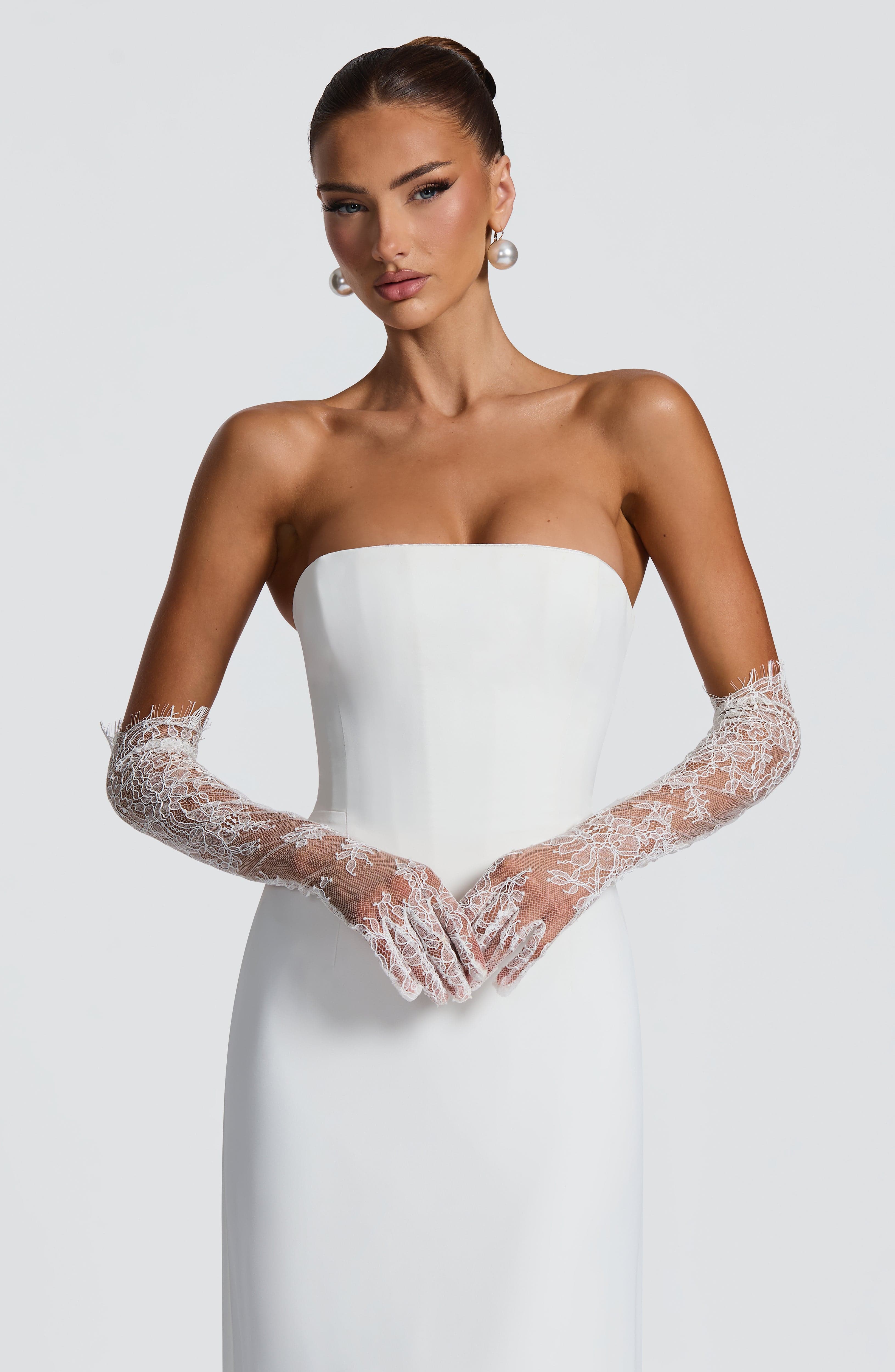 Nia Gloves - Ivory - Image 7