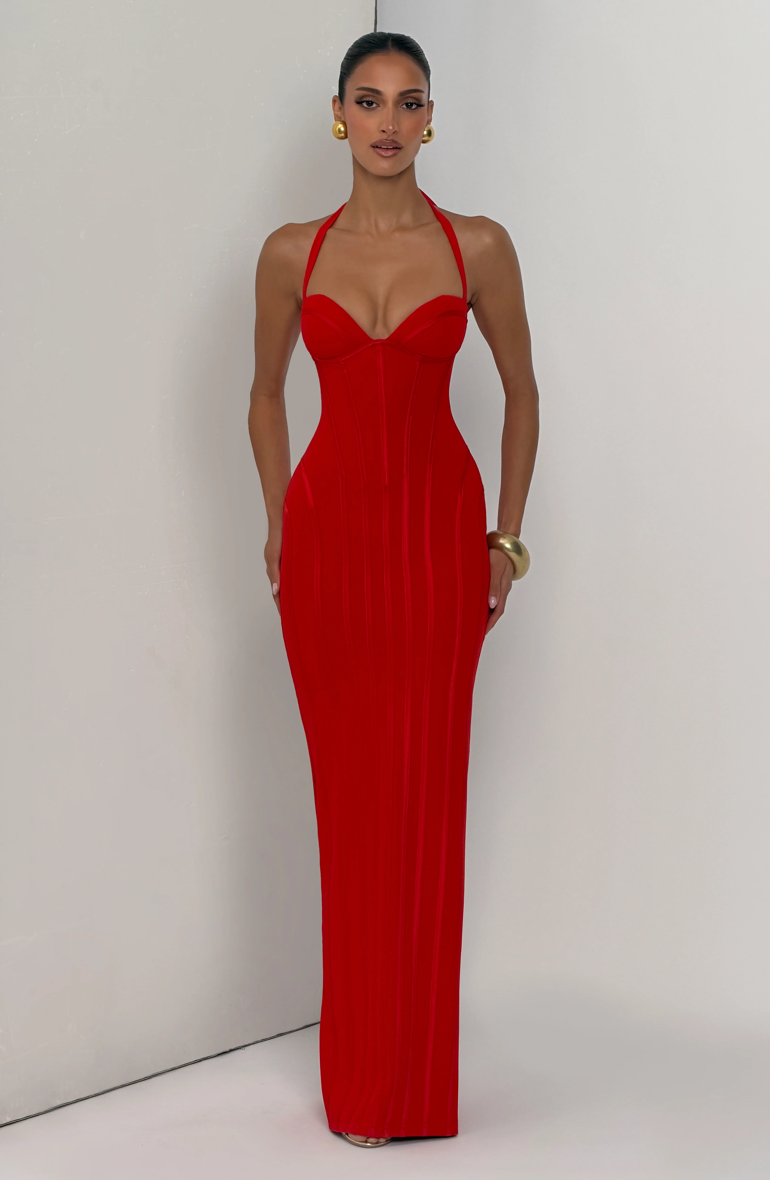 Nigella Maxi Dress - Red - Image 10