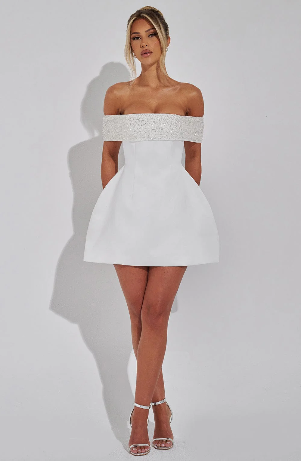 Noelle Mini Dress - Ivory - Image 4