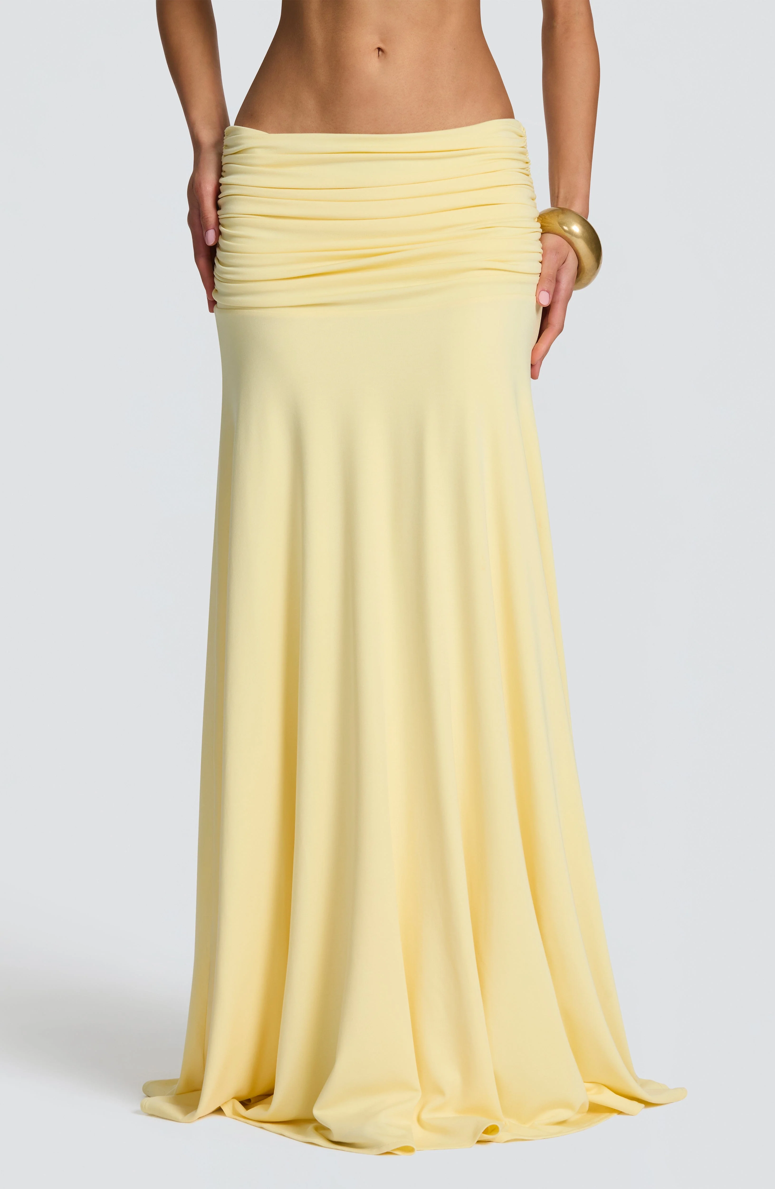 Paige Maxi Skirt - Lemon - Image 3