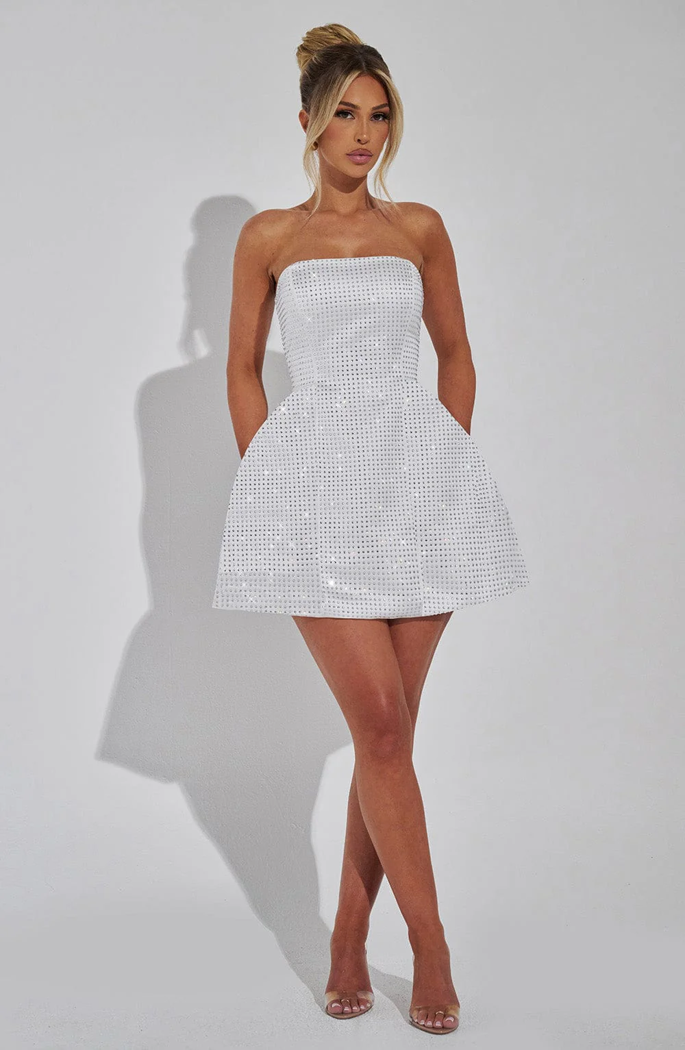 Paloma Mini Dress - Ivory - Image 3