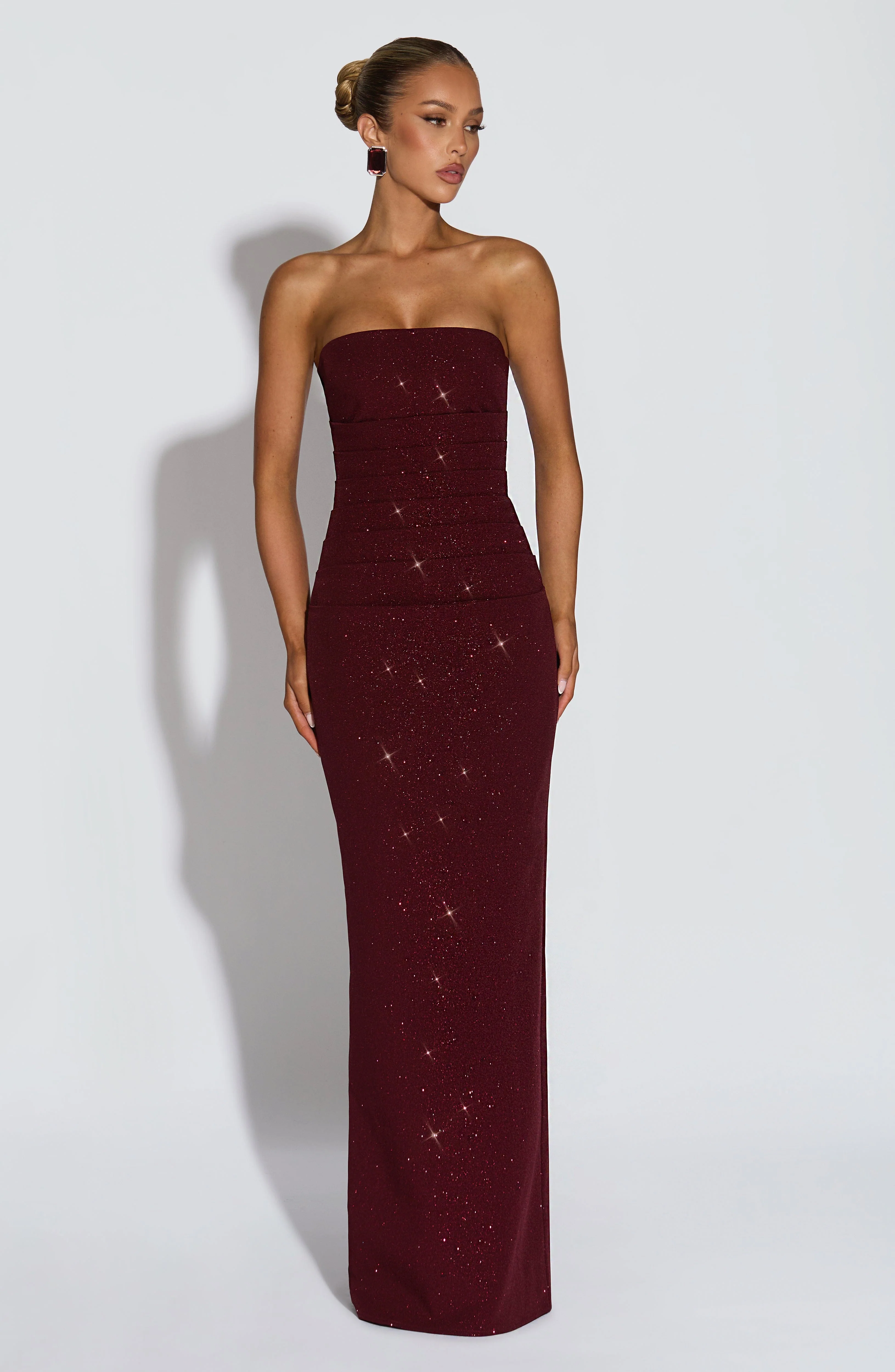 Pandra Maxi Dress - Wine Sparkle - Image 2