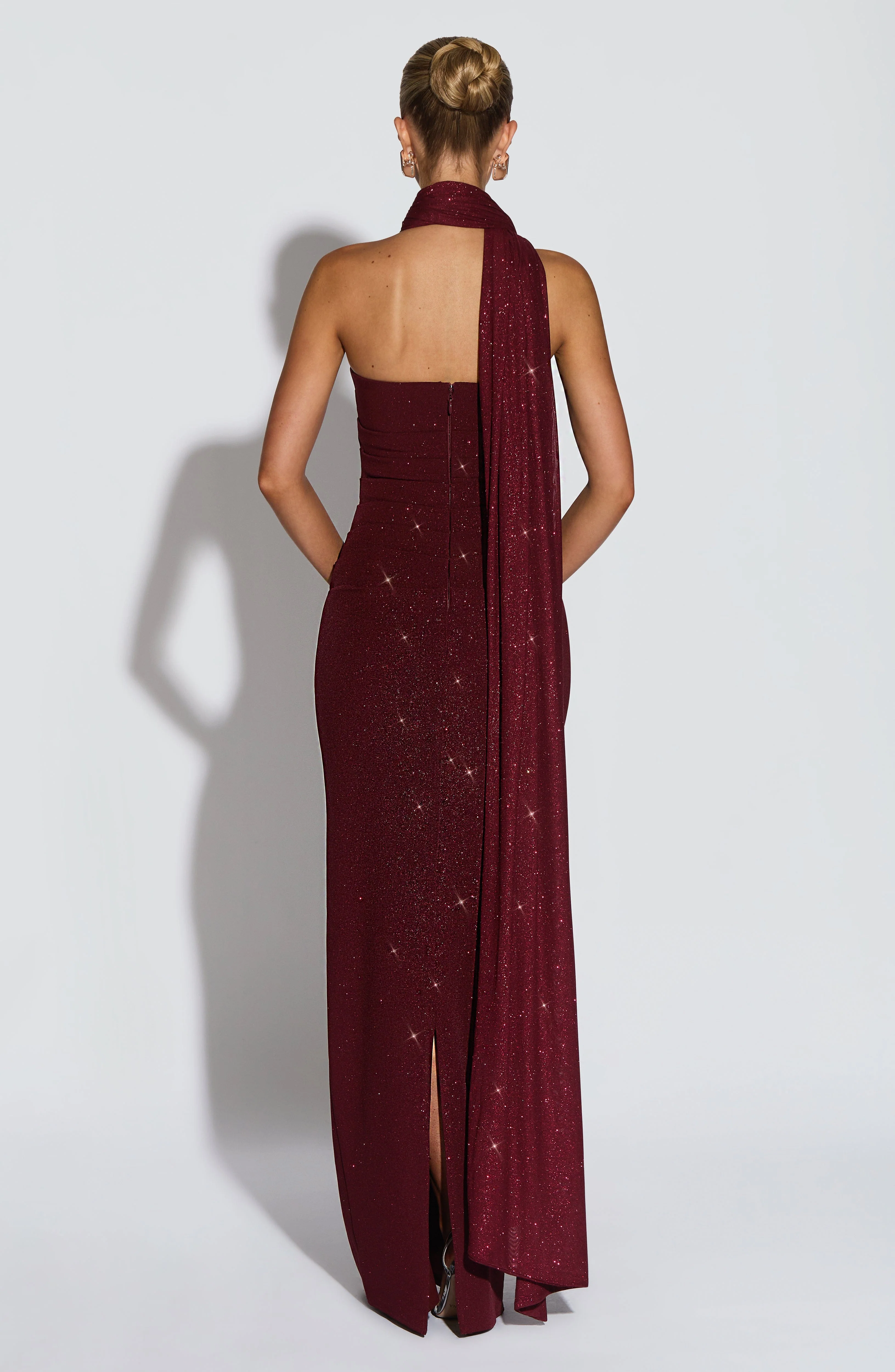 Pandra Maxi Dress - Wine Sparkle - Image 7