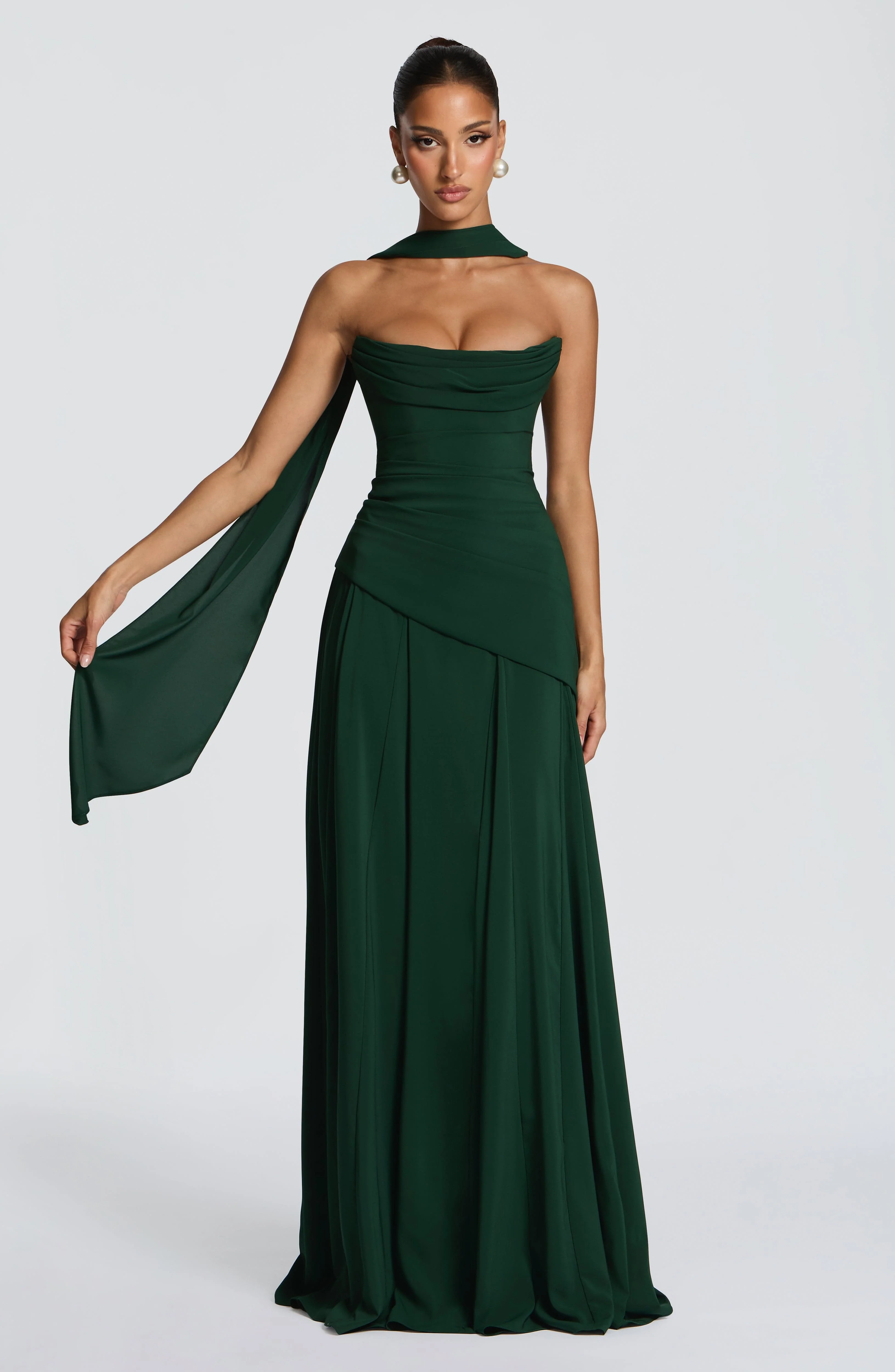 Patricia Maxi Dress - Emerald - Image 2