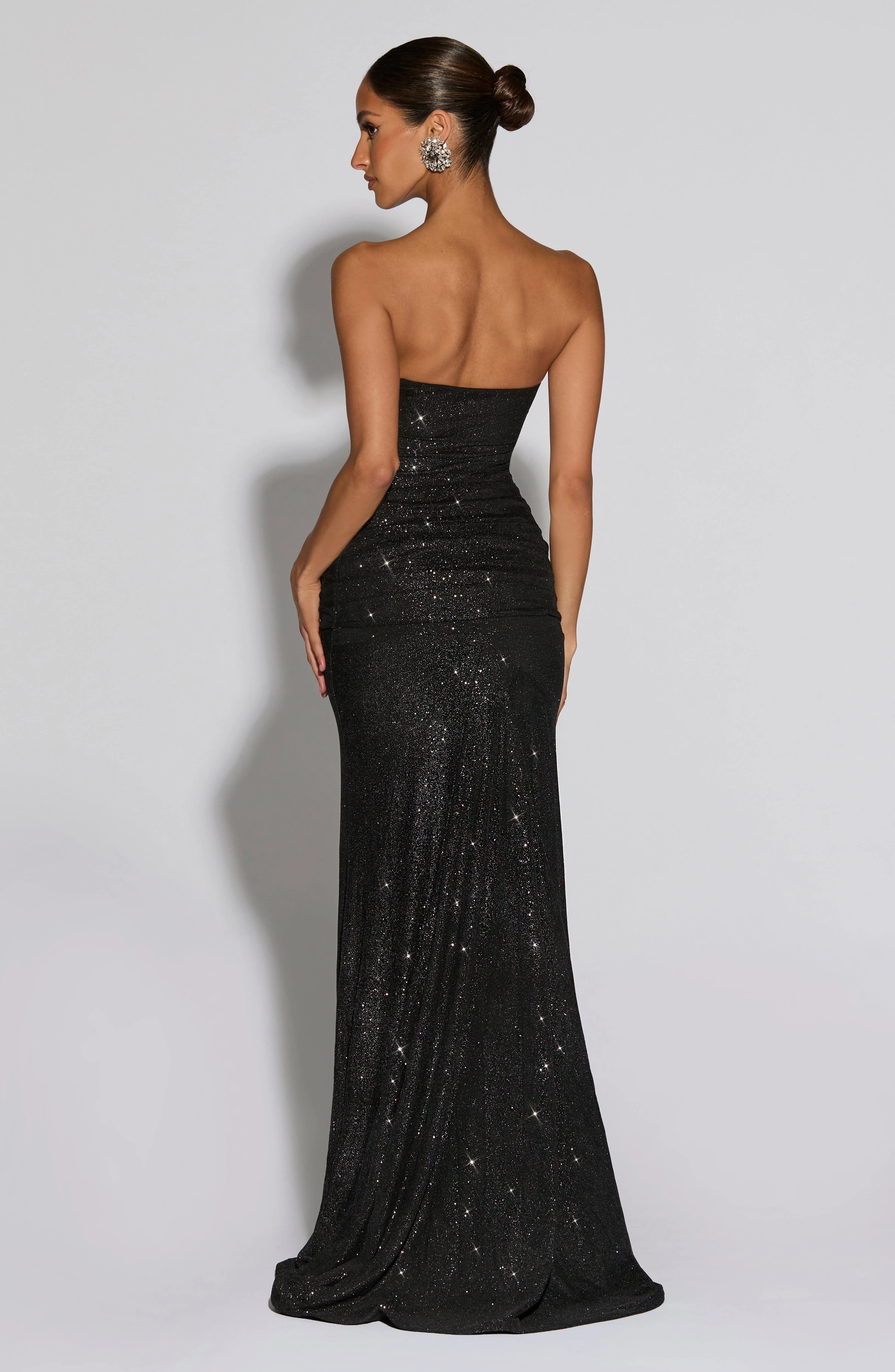 Paula Maxi Dress - Black Sparkle - Image 3