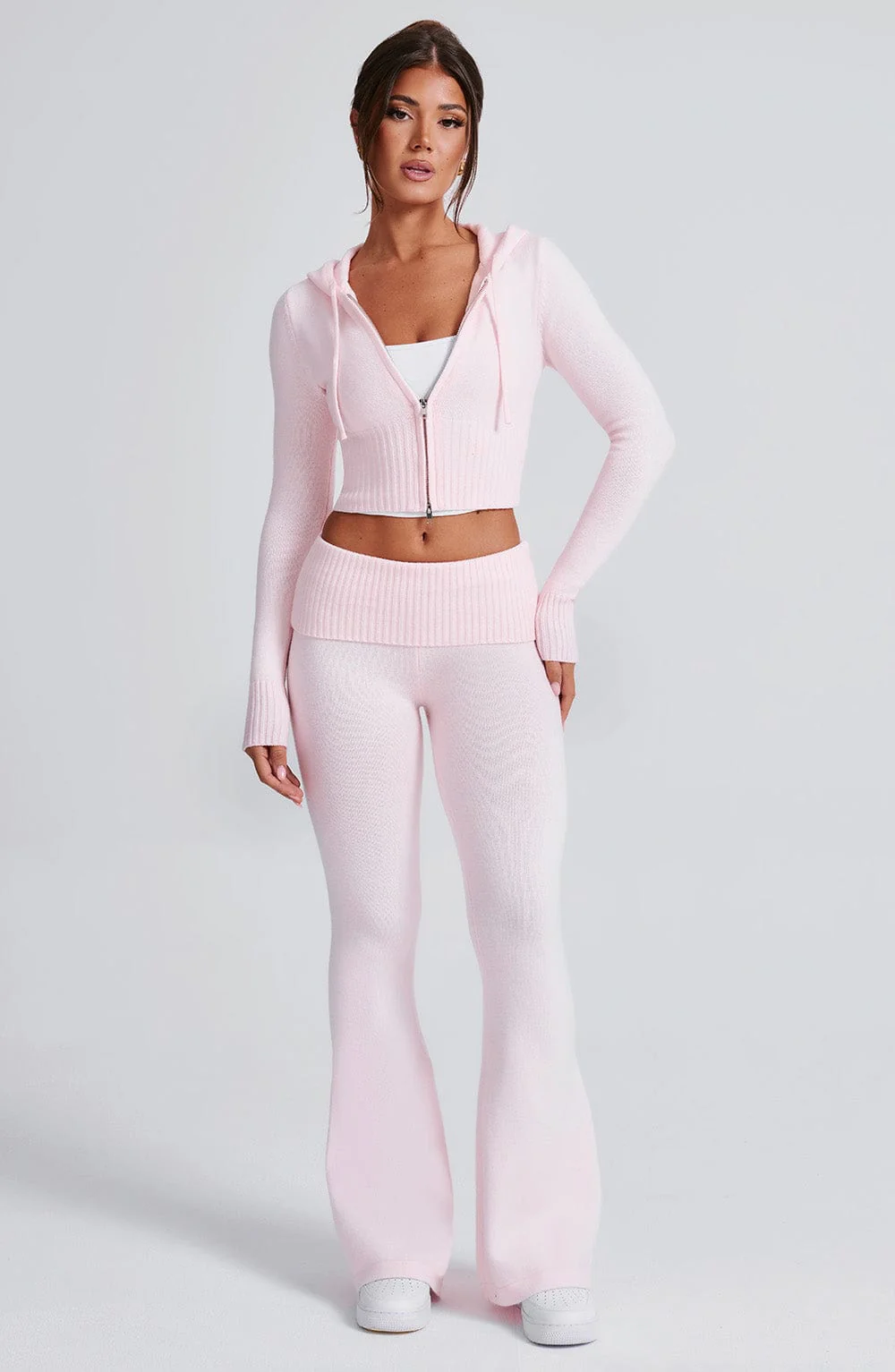 Portia Knit Hoodie - Pink - Image 19