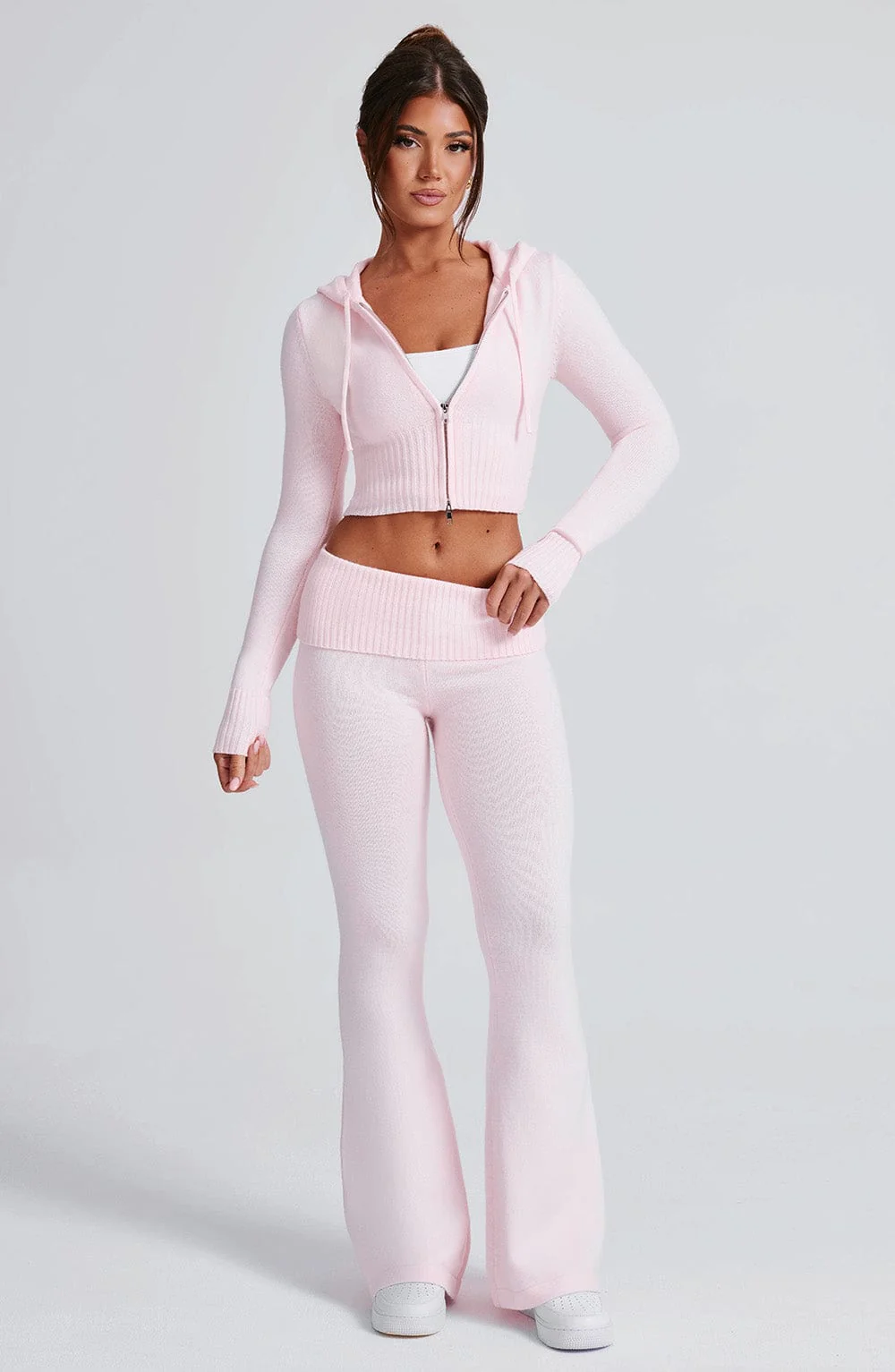 Portia Knit Hoodie - Pink - Image 20