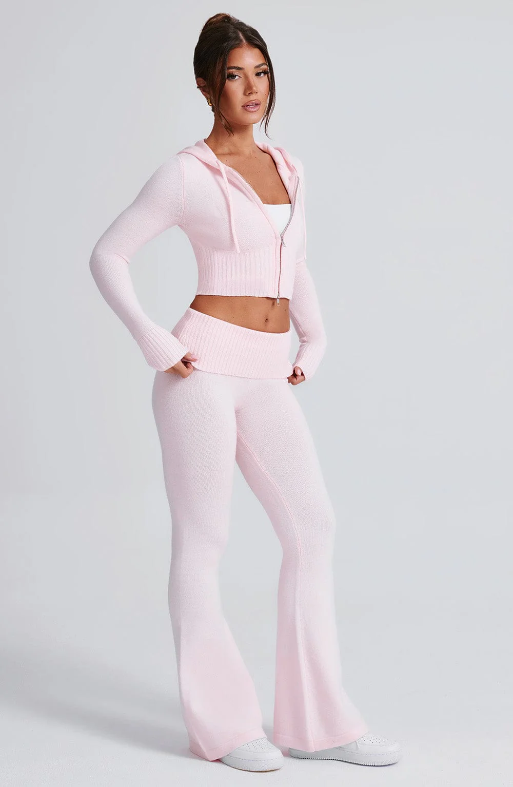 Portia Knit Hoodie - Pink - Image 21