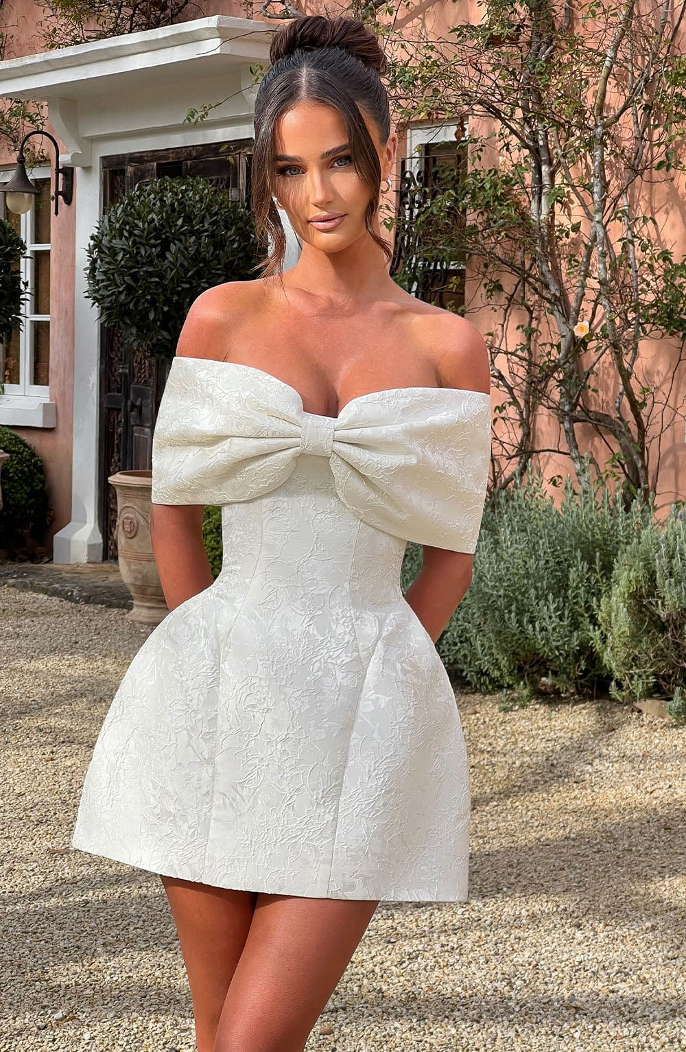 Raquel Mini Dress - Ivory - Image 7