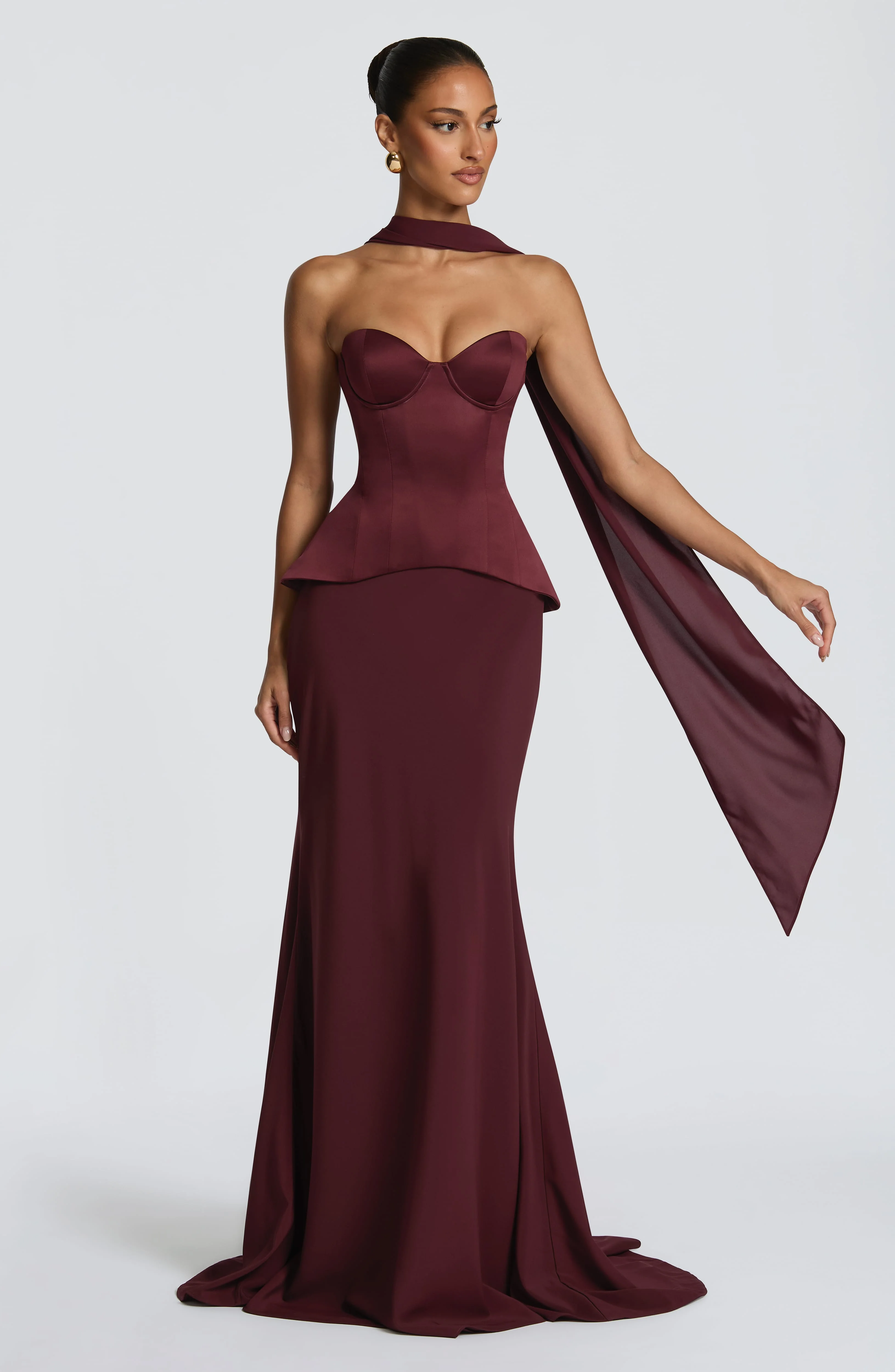 Ravenna Corset - Cherry Lacquer - Image 4