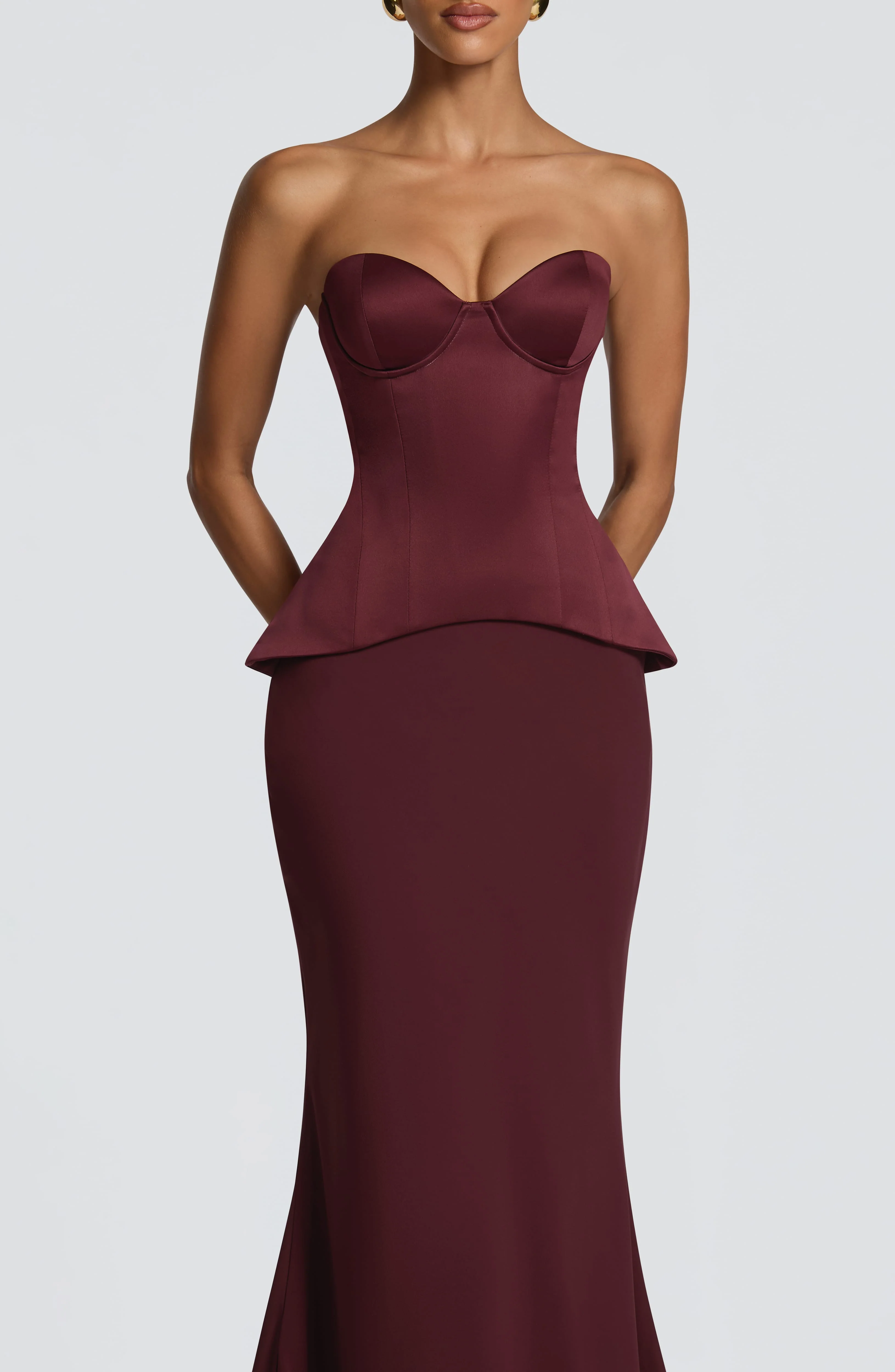 Ravenna Corset - Cherry Lacquer - Image 7