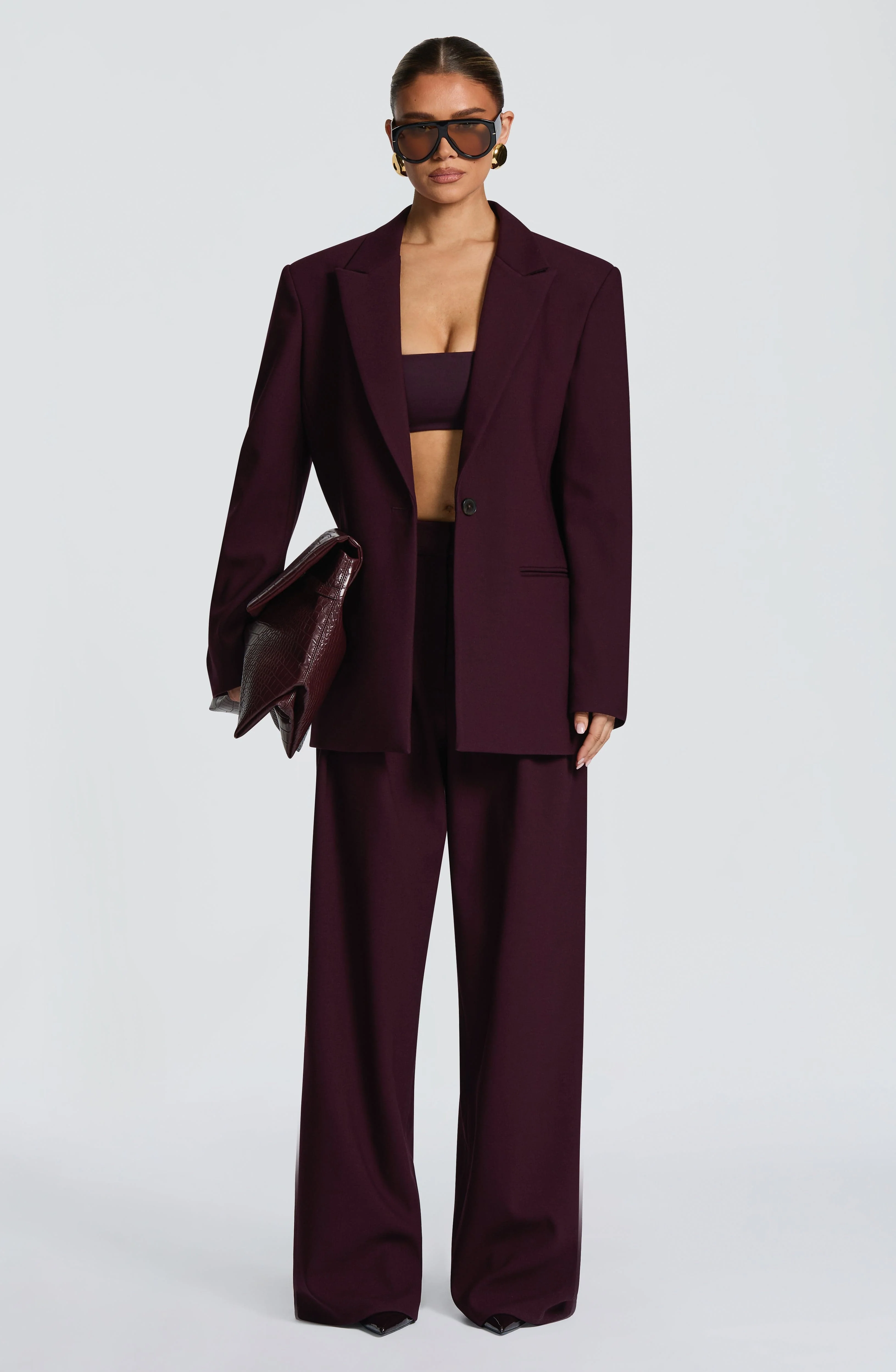 Reece Blazer - Plum - Image 17
