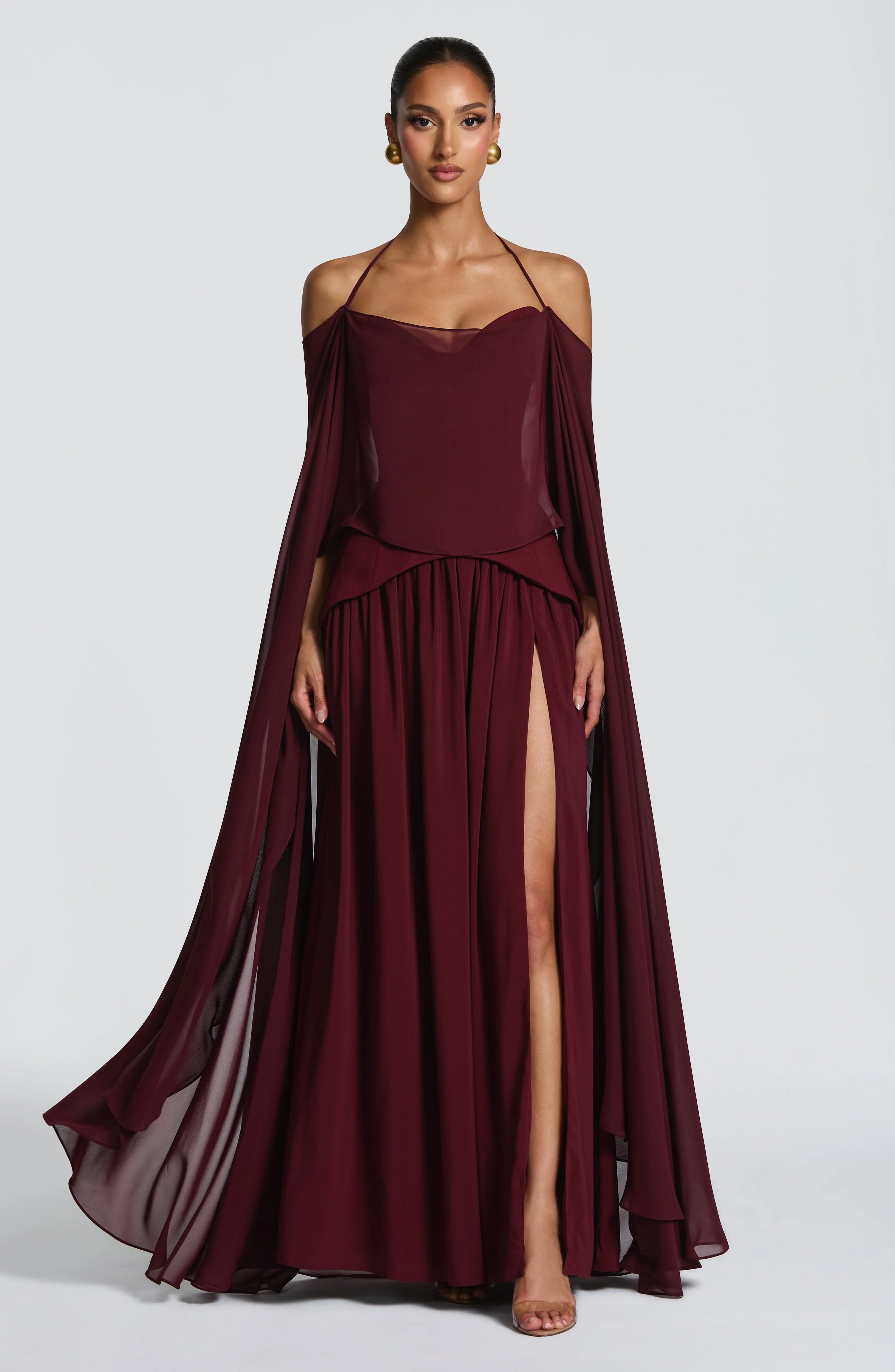 Romy Cape - Cherry Lacquer - Image 8