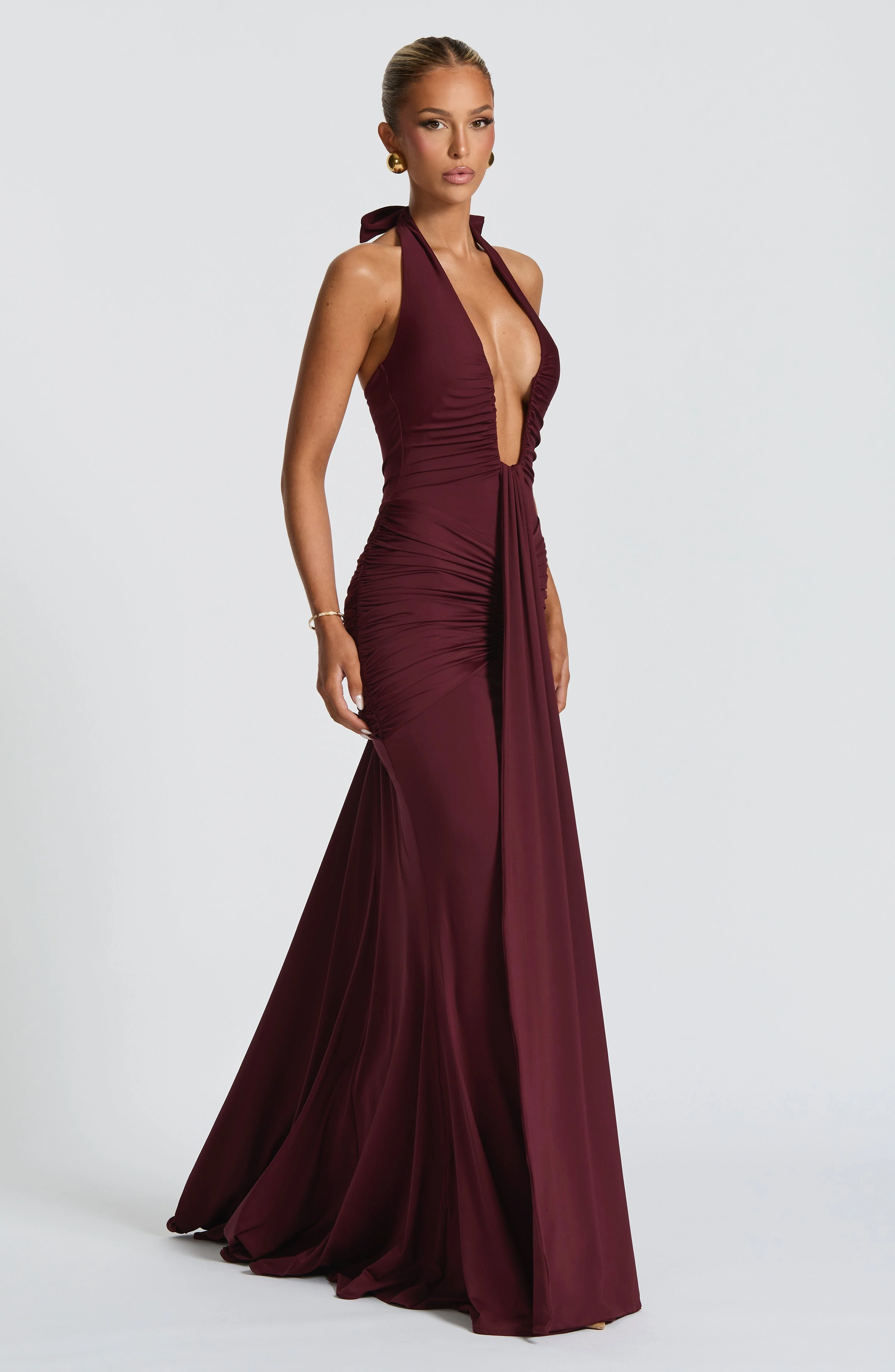 Rosetta Maxi Dress - Cherry Lacquer - Image 3