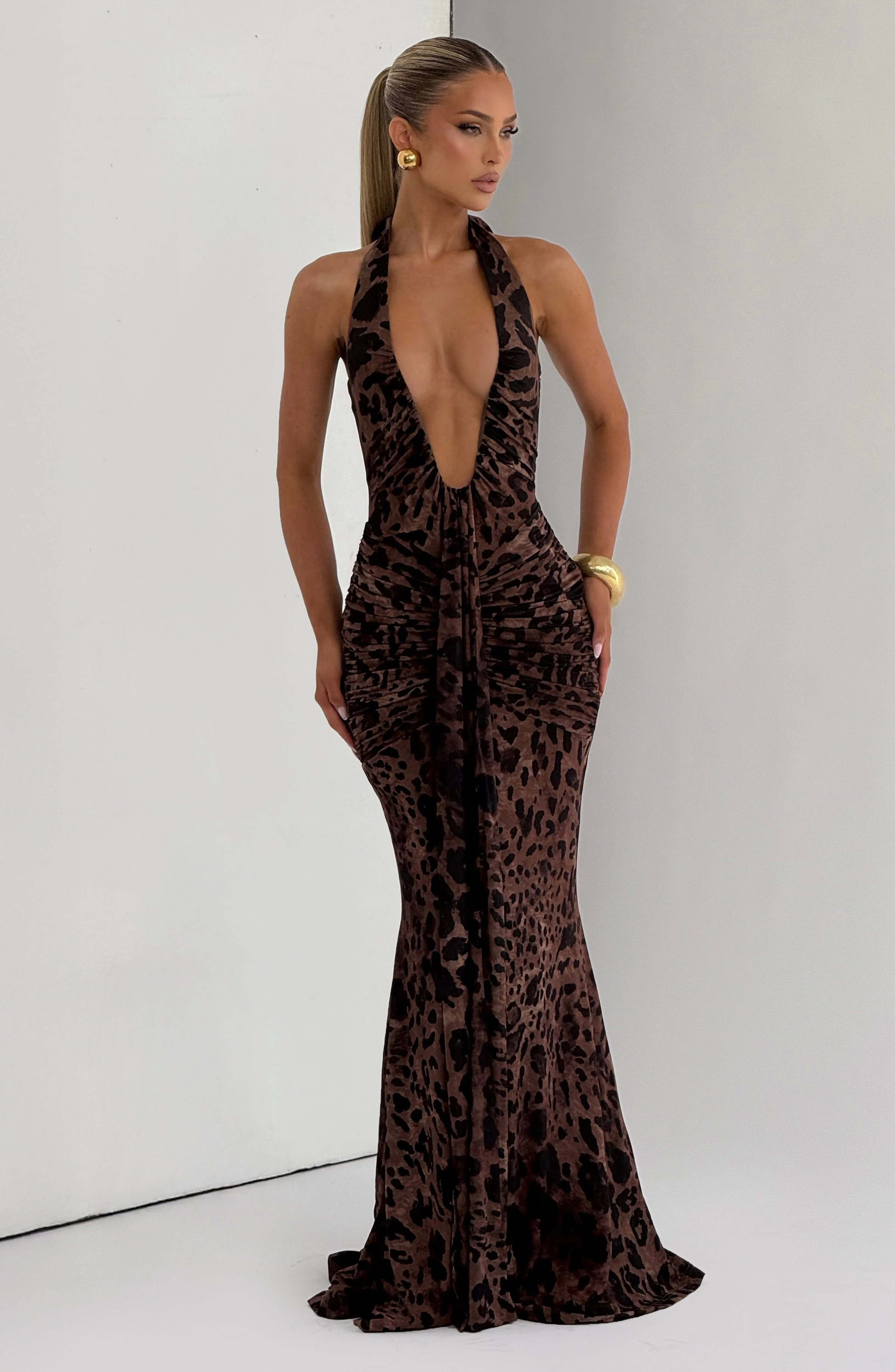 Rosetta Maxi Dress - Leopard Print - Image 12