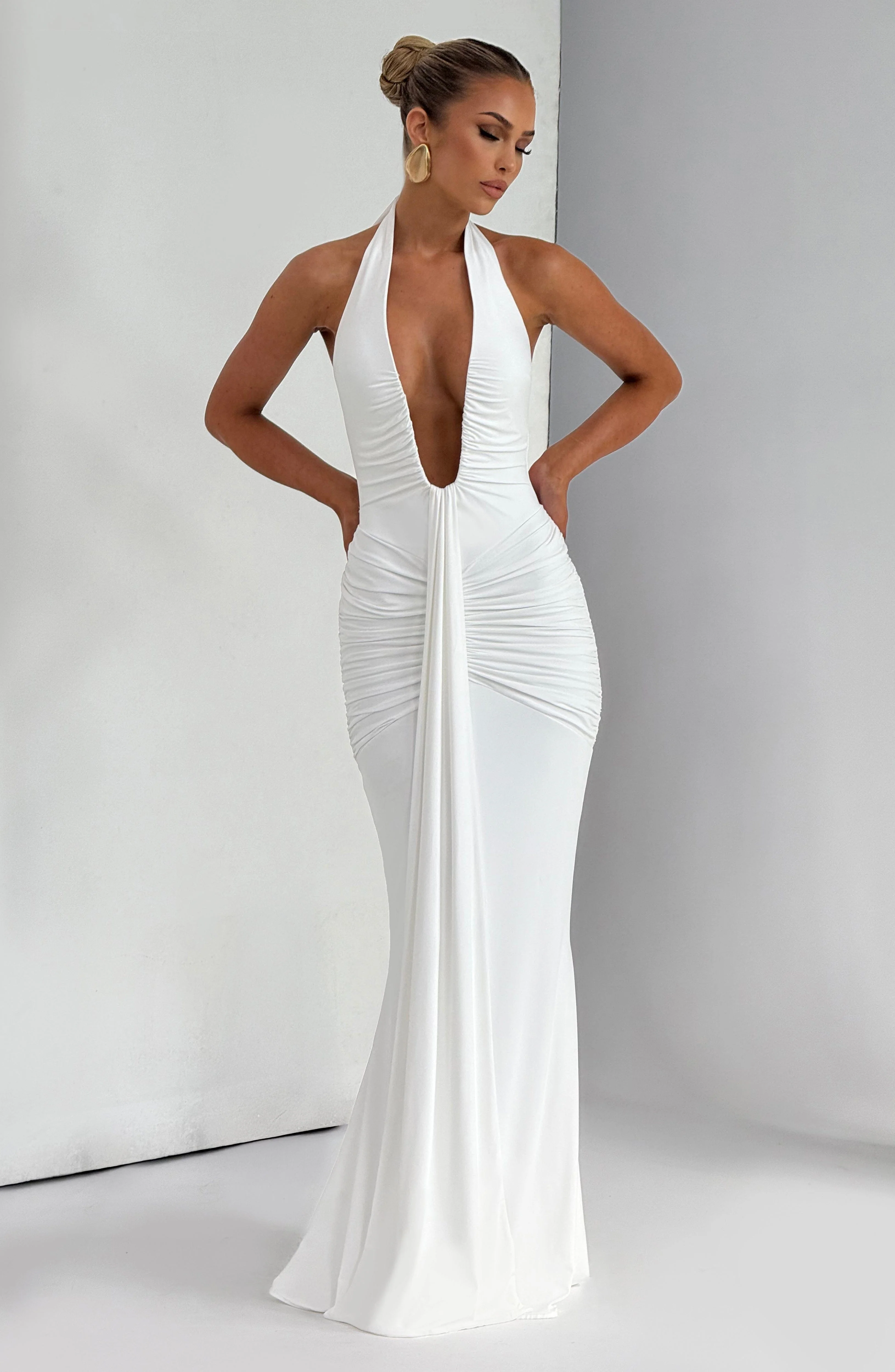 Rosetta Maxi Dress - White - Image 3