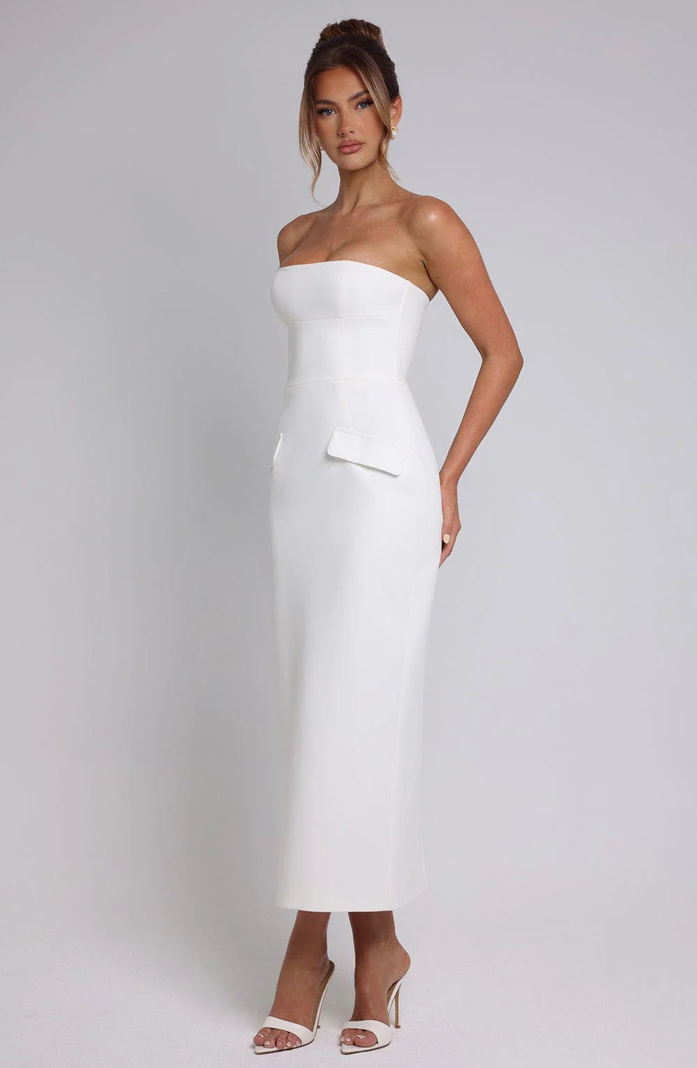 Roxanne Midaxi Dress - Ivory - Image 6