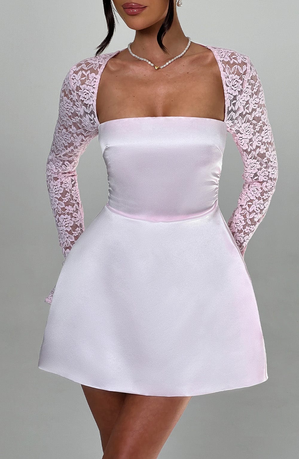 Sadie Mini Dress - Blush - Image 3