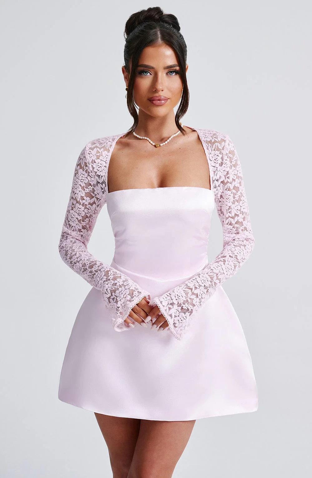 Sadie Mini Dress - Blush - Image 5