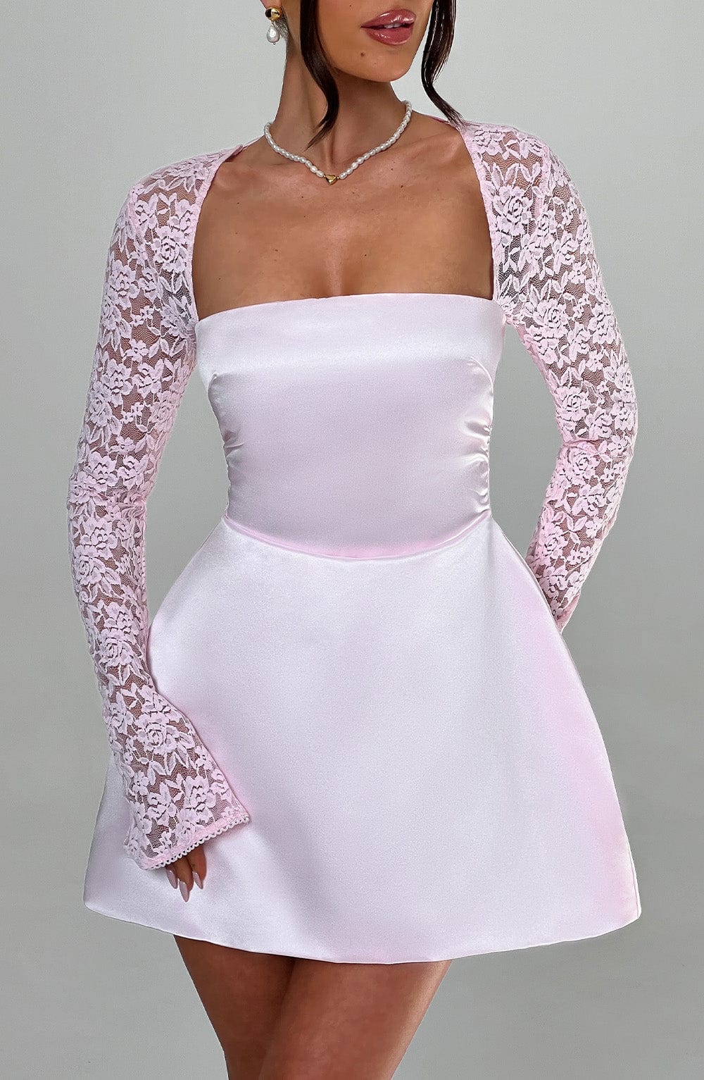 Sadie Mini Dress - Blush - Image 8
