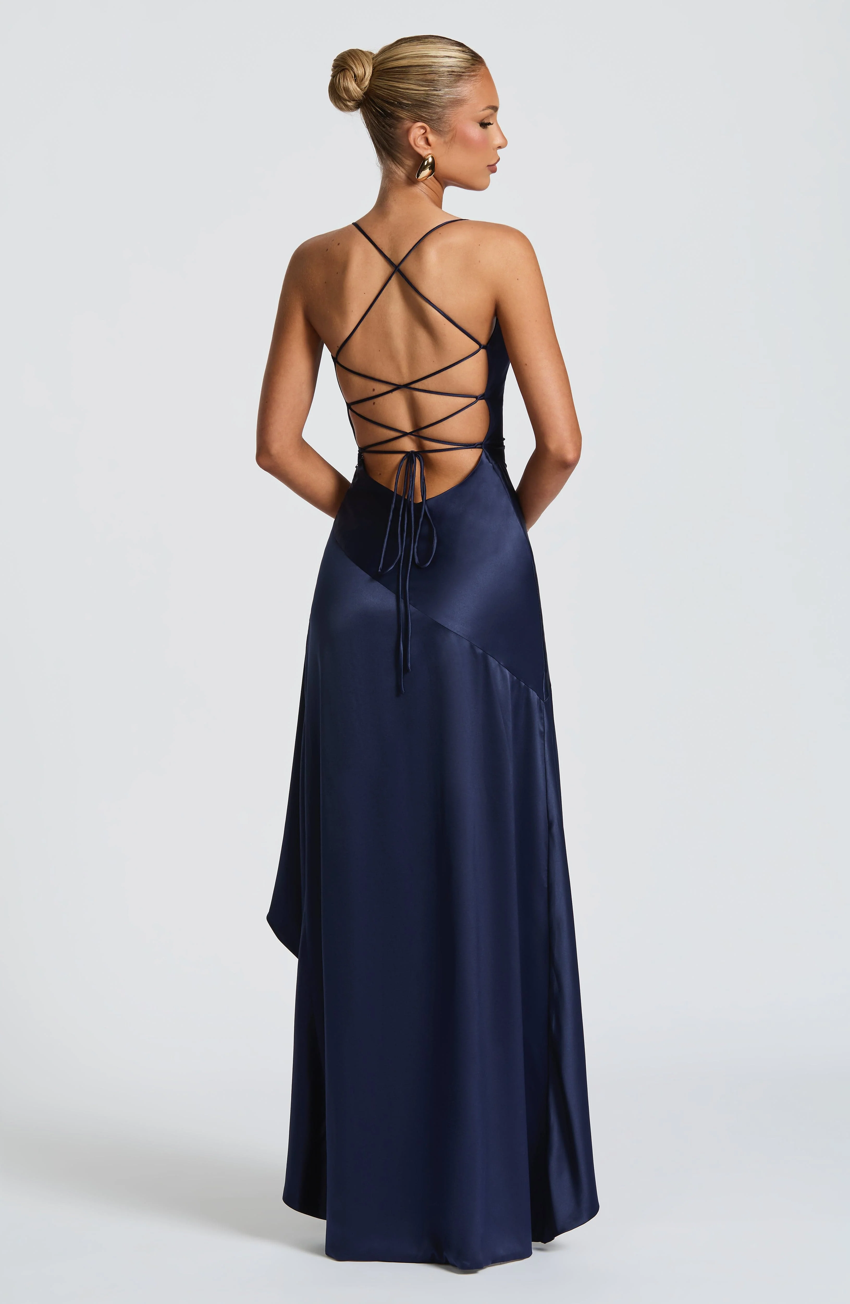 Samira Maxi Dress - Navy - Image 4