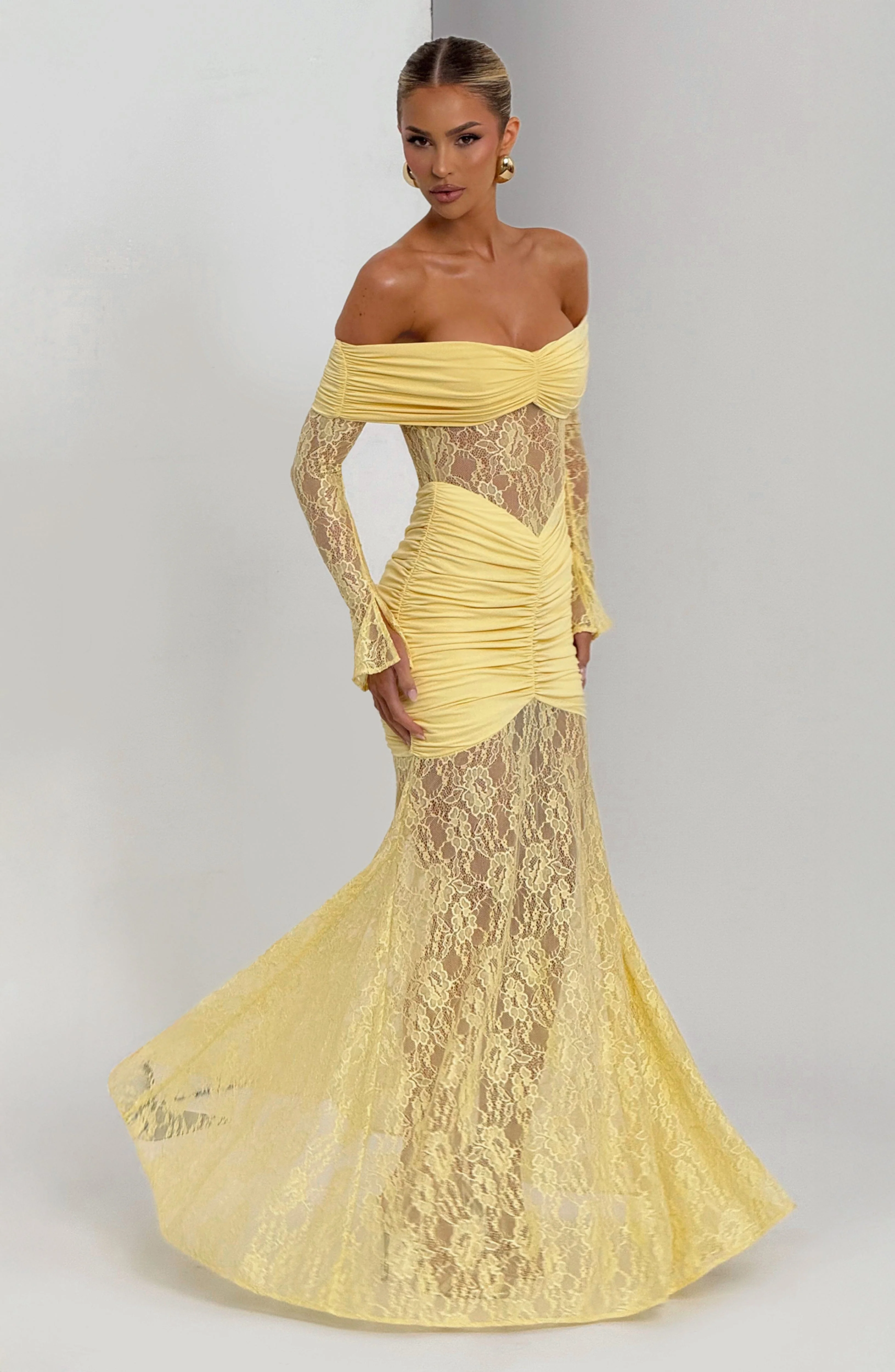 Sauline Maxi Dress - Lemon - Image 6