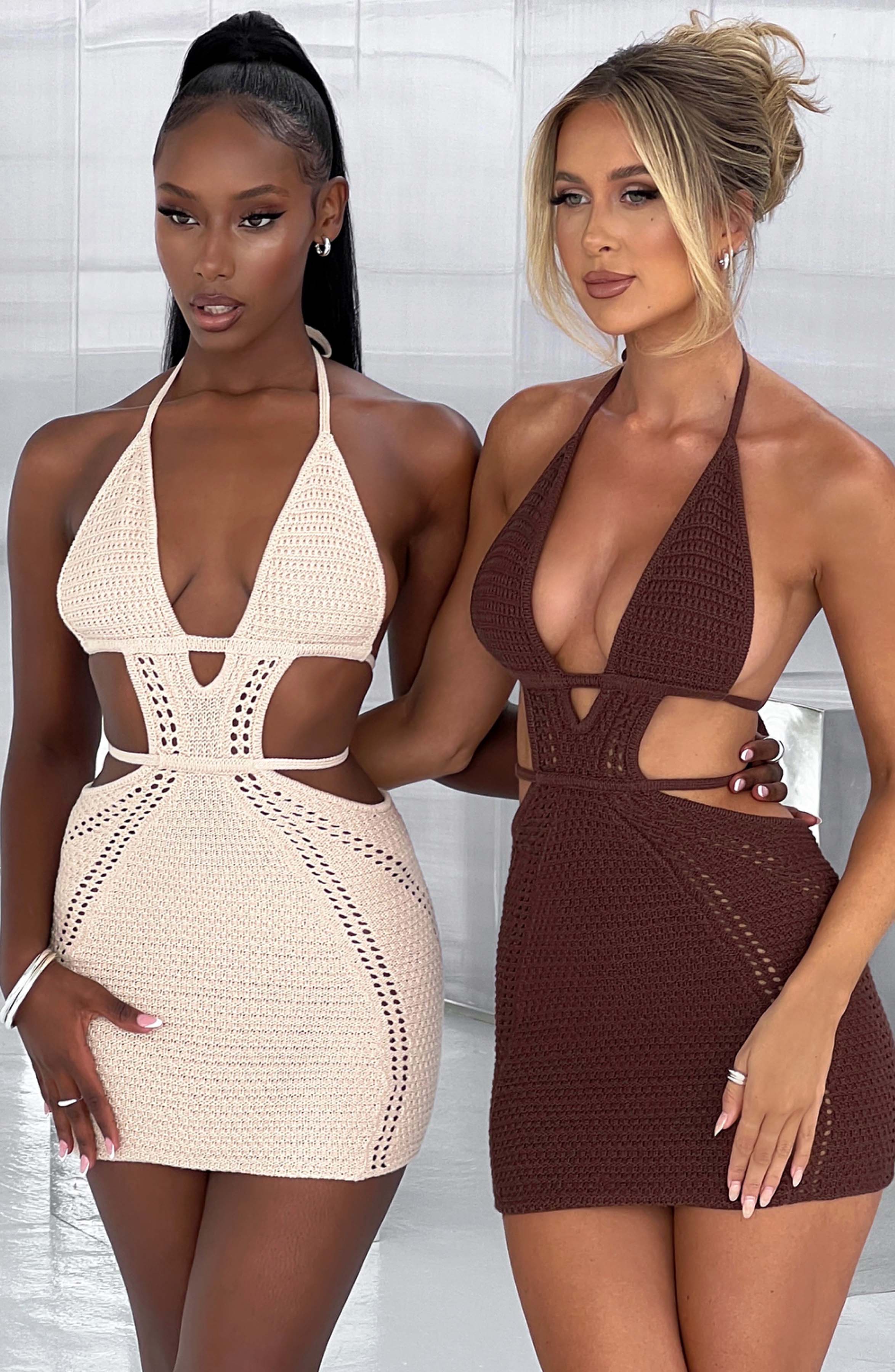 Selena Mini Dress - Chocolate - Image 15
