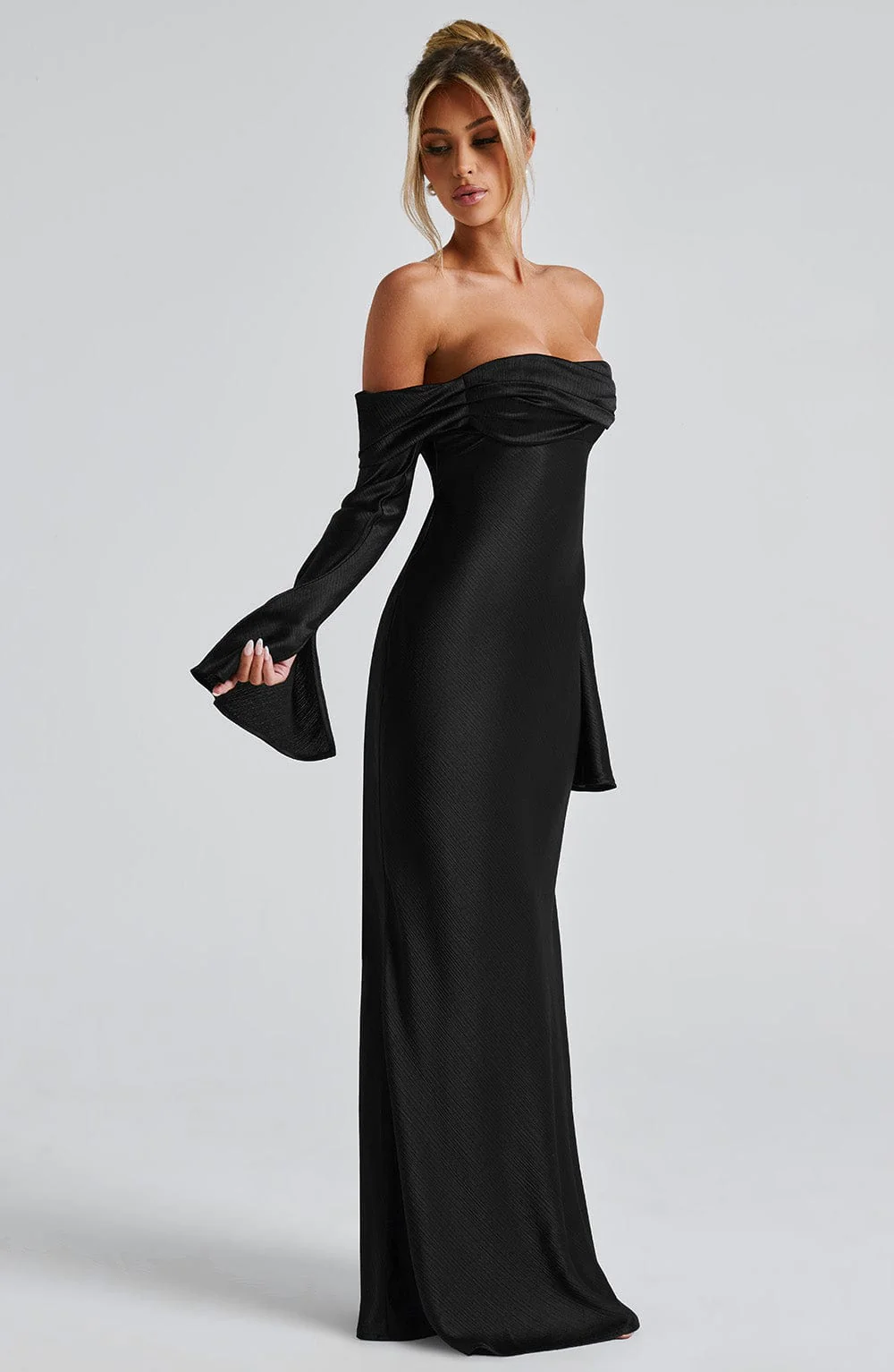 Selene Maxi Dress - Black - Image 4