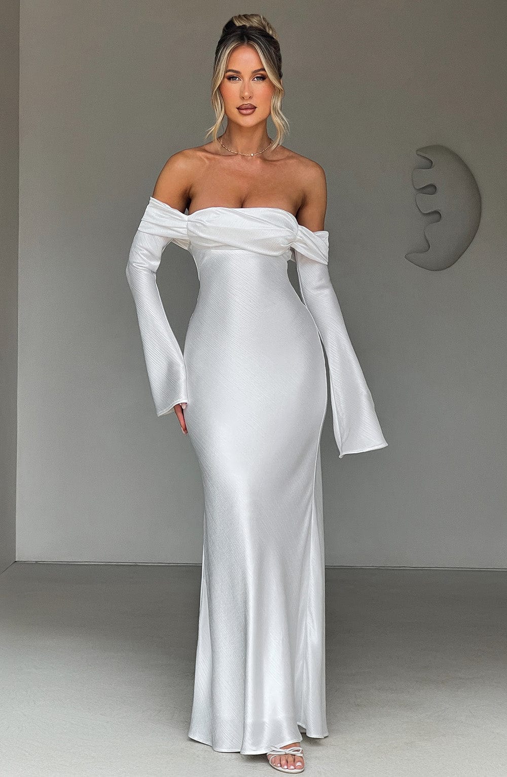 Selene Maxi Dress - Ivory - Image 9