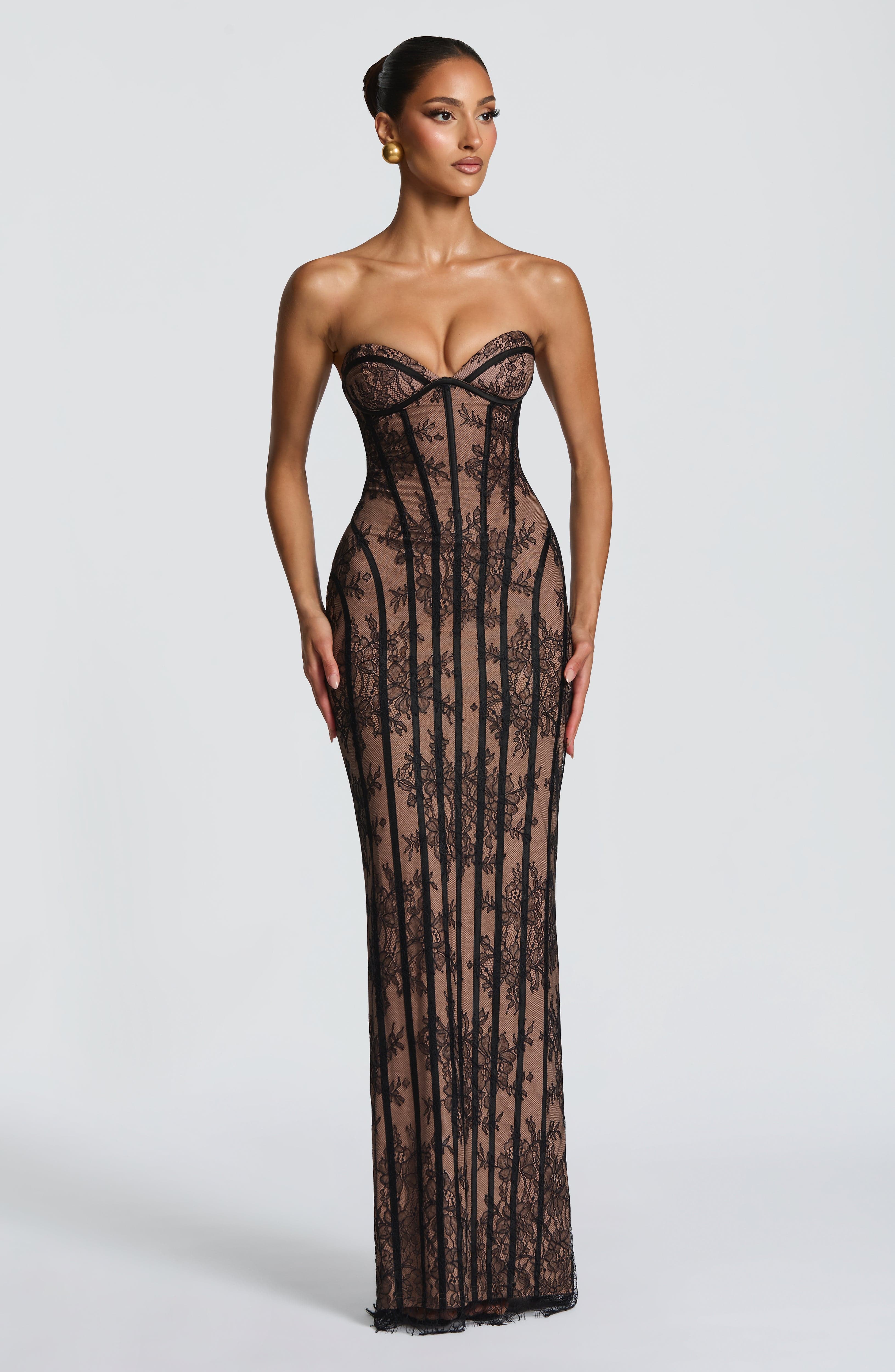 Sian Maxi Dress - Black - Image 5