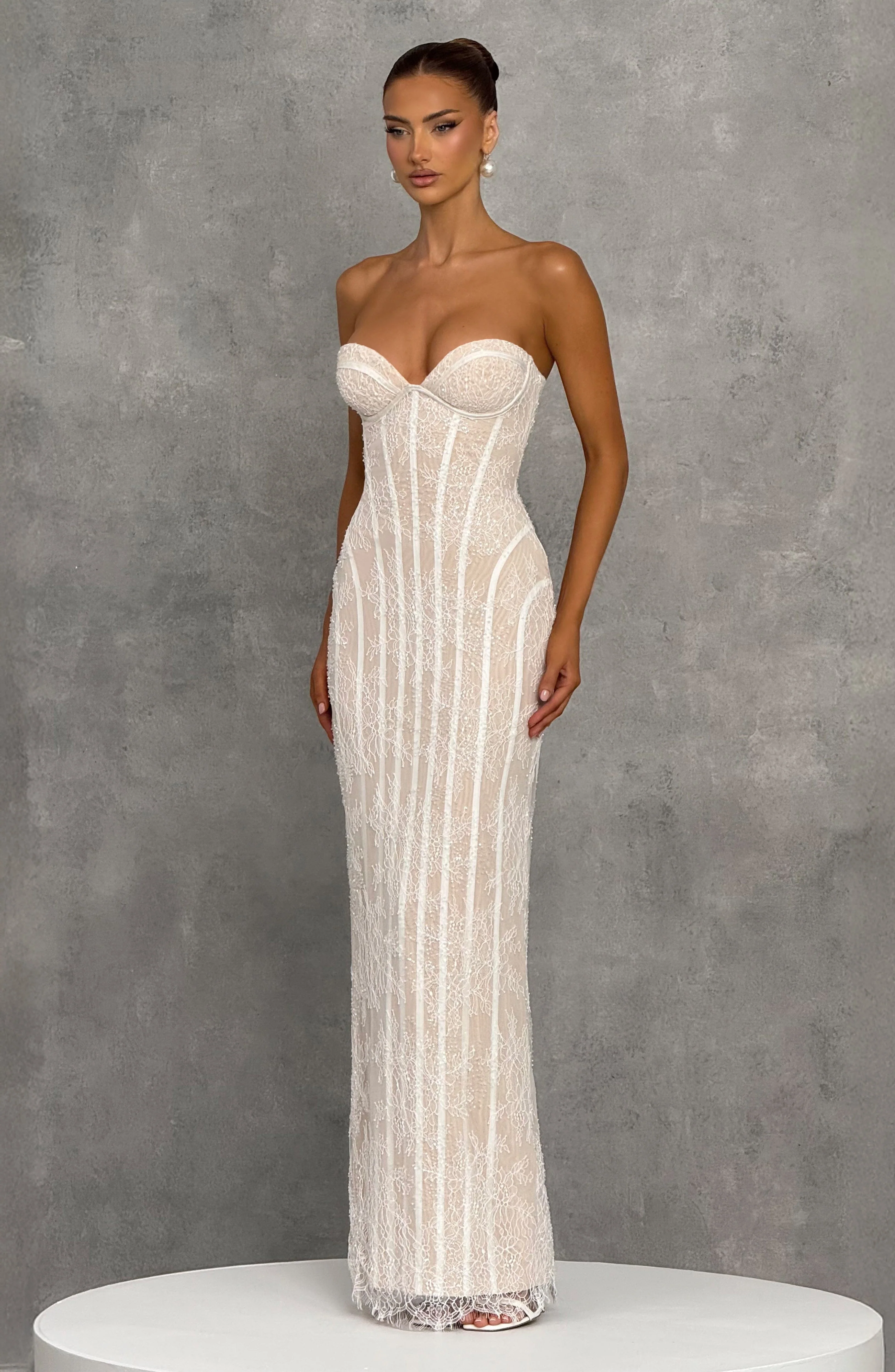 Sian Maxi Dress - Ivory Embellishment - Image 6