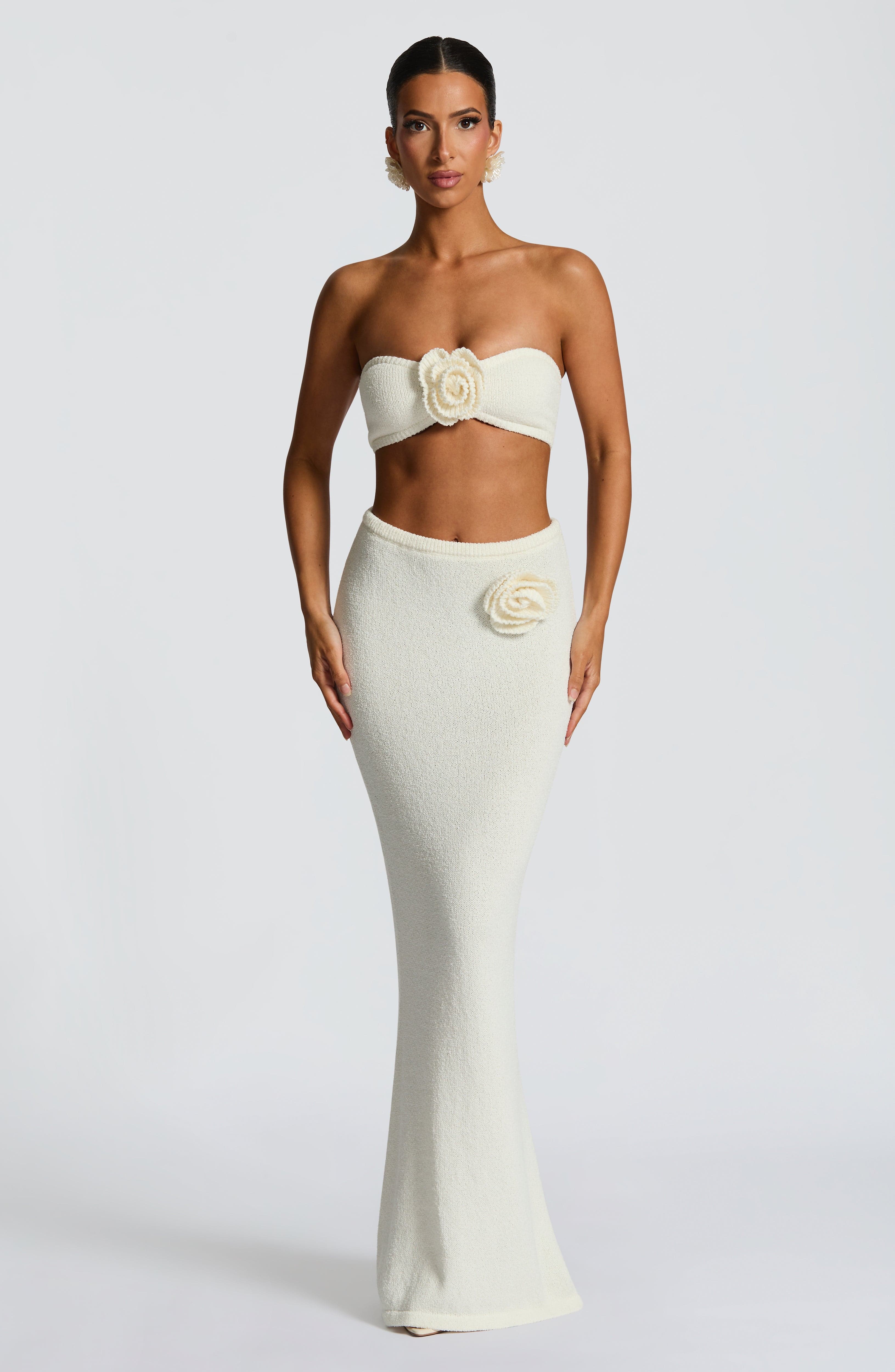 Sola Maxi Skirt - Ivory - Image 3