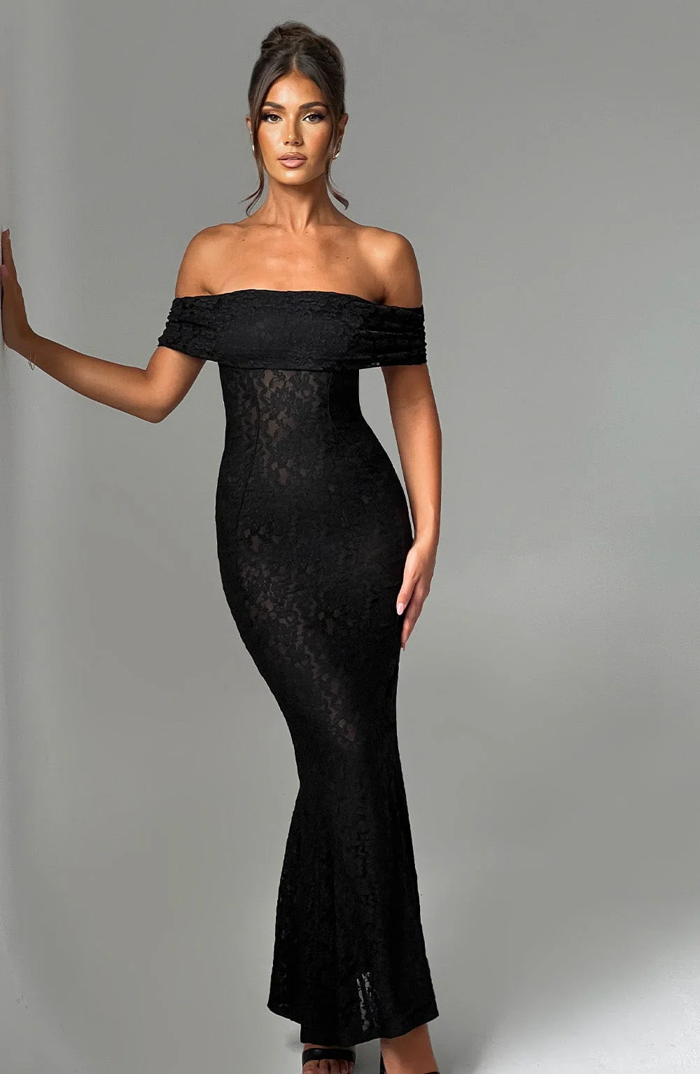 Stephanie Maxi Dress - Black - Image 6