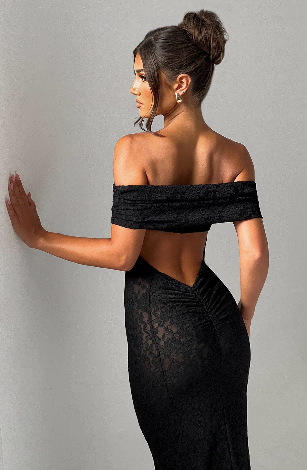 Stephanie Maxi Dress - Black - Image 7