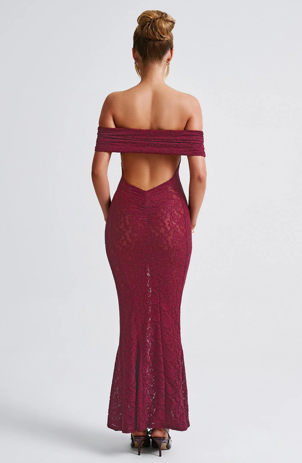 Stephanie Maxi Dress - Burgundy - Image 10