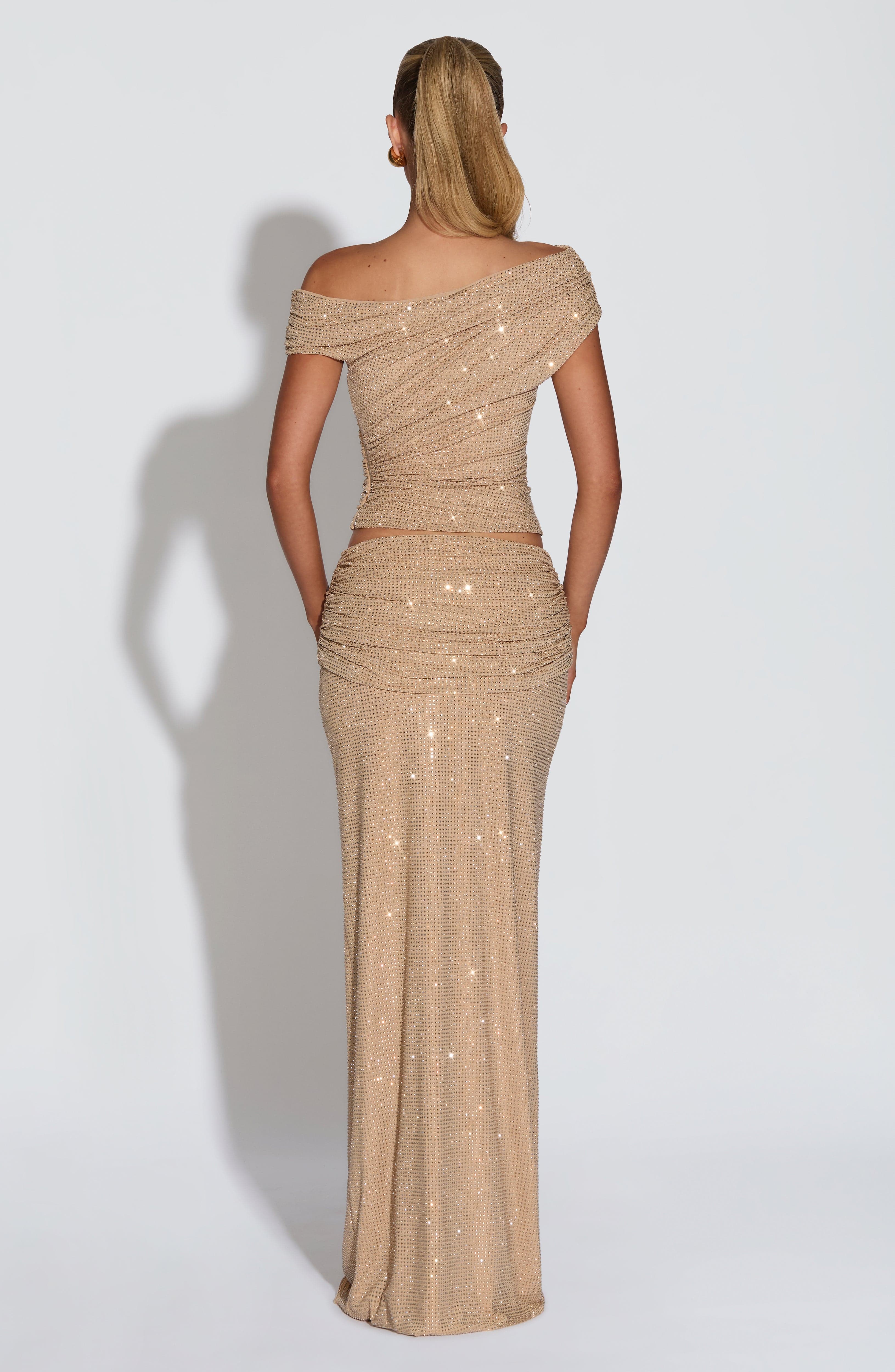 Sterling Maxi Skirt - Gold - Image 3