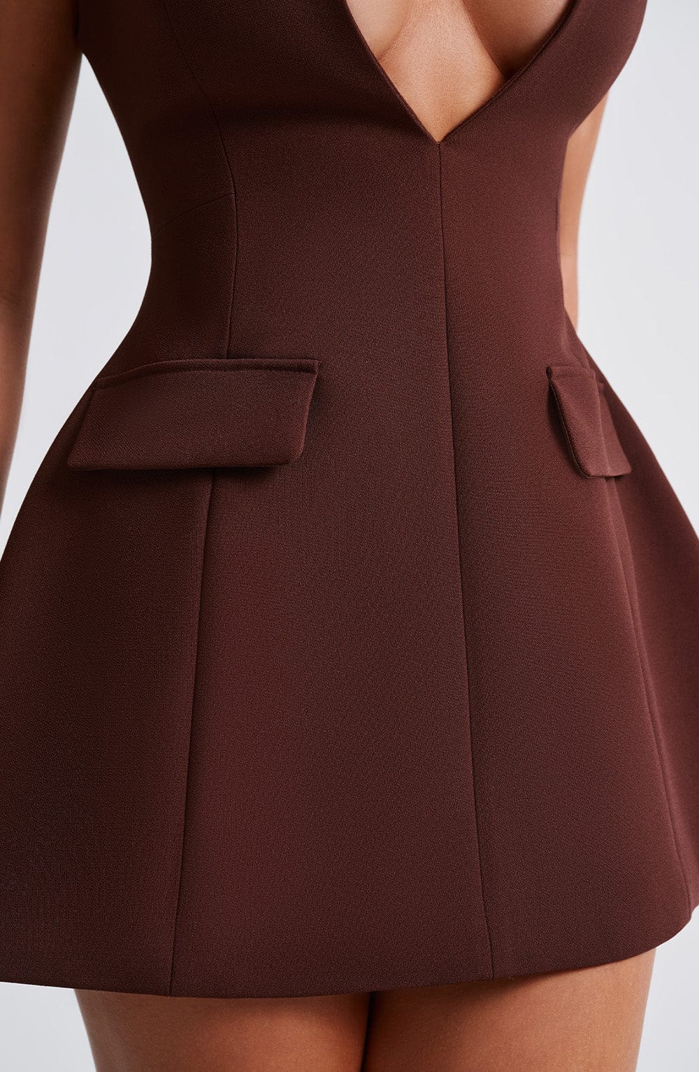 Suri Mini Dress - Brown - Image 5