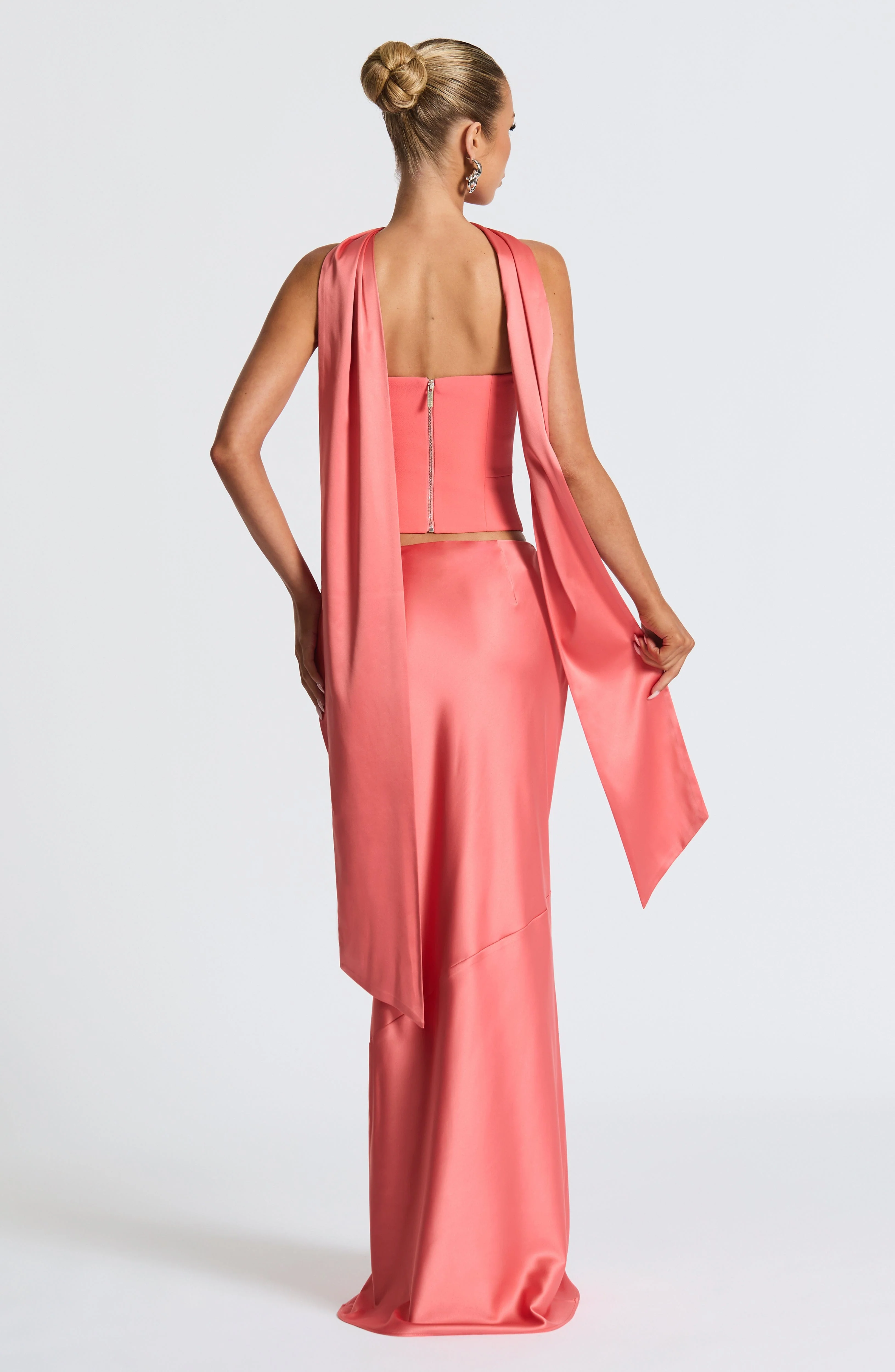 Sybil Scarf - Coral Pink - Image 3