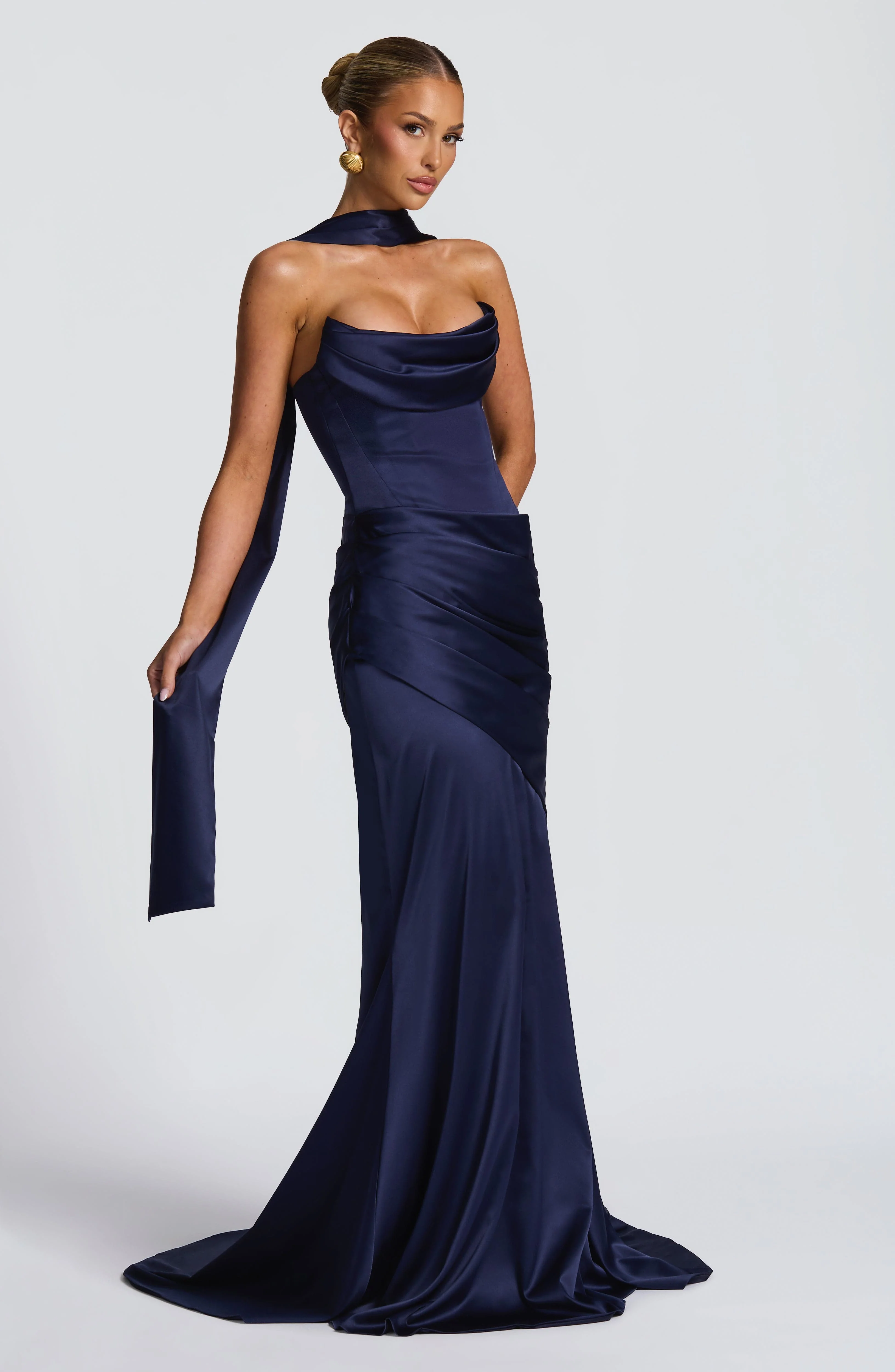 Sybil Scarf - Navy - Image 3