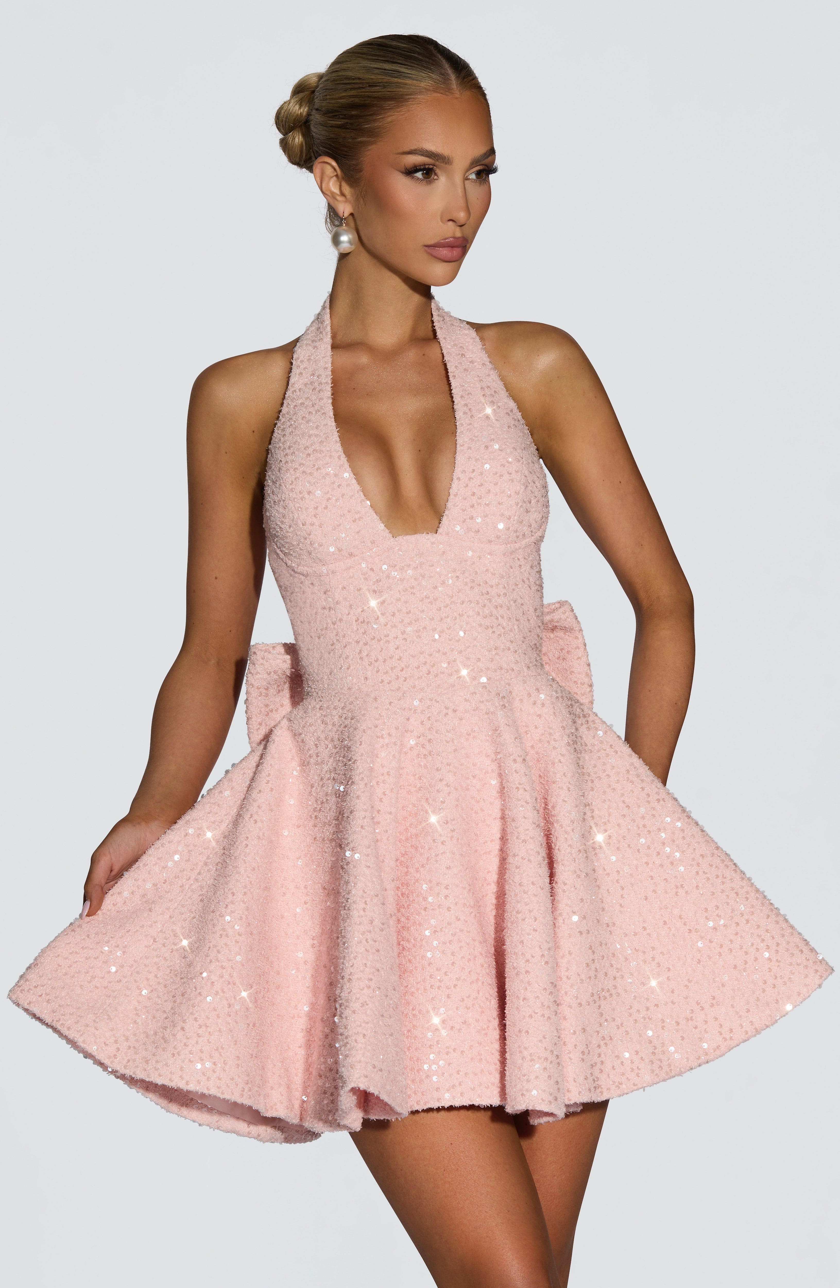 Talara Mini Dress - Blush - Image 4