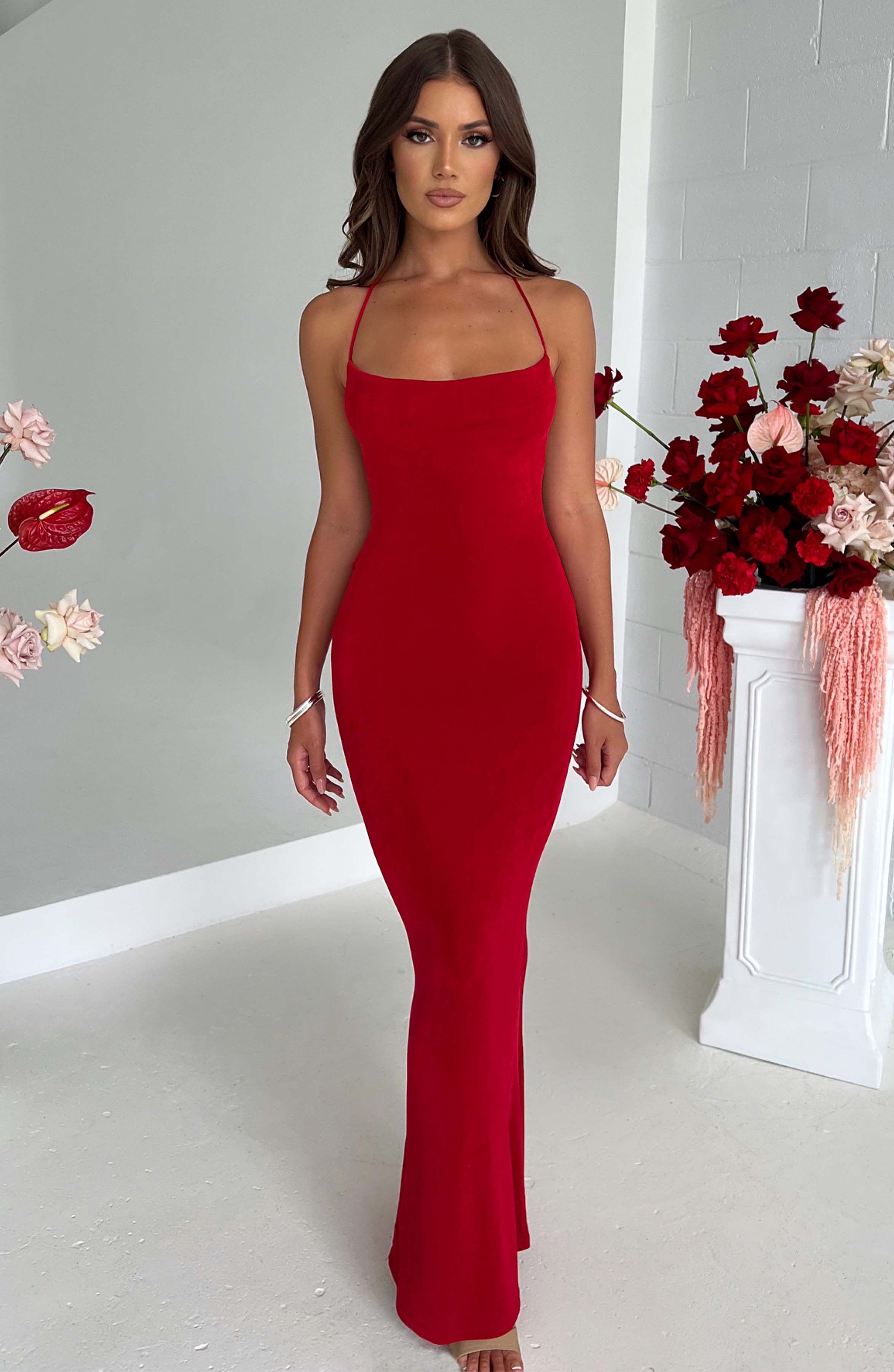 Talisa Maxi Dress - Red - Image 5