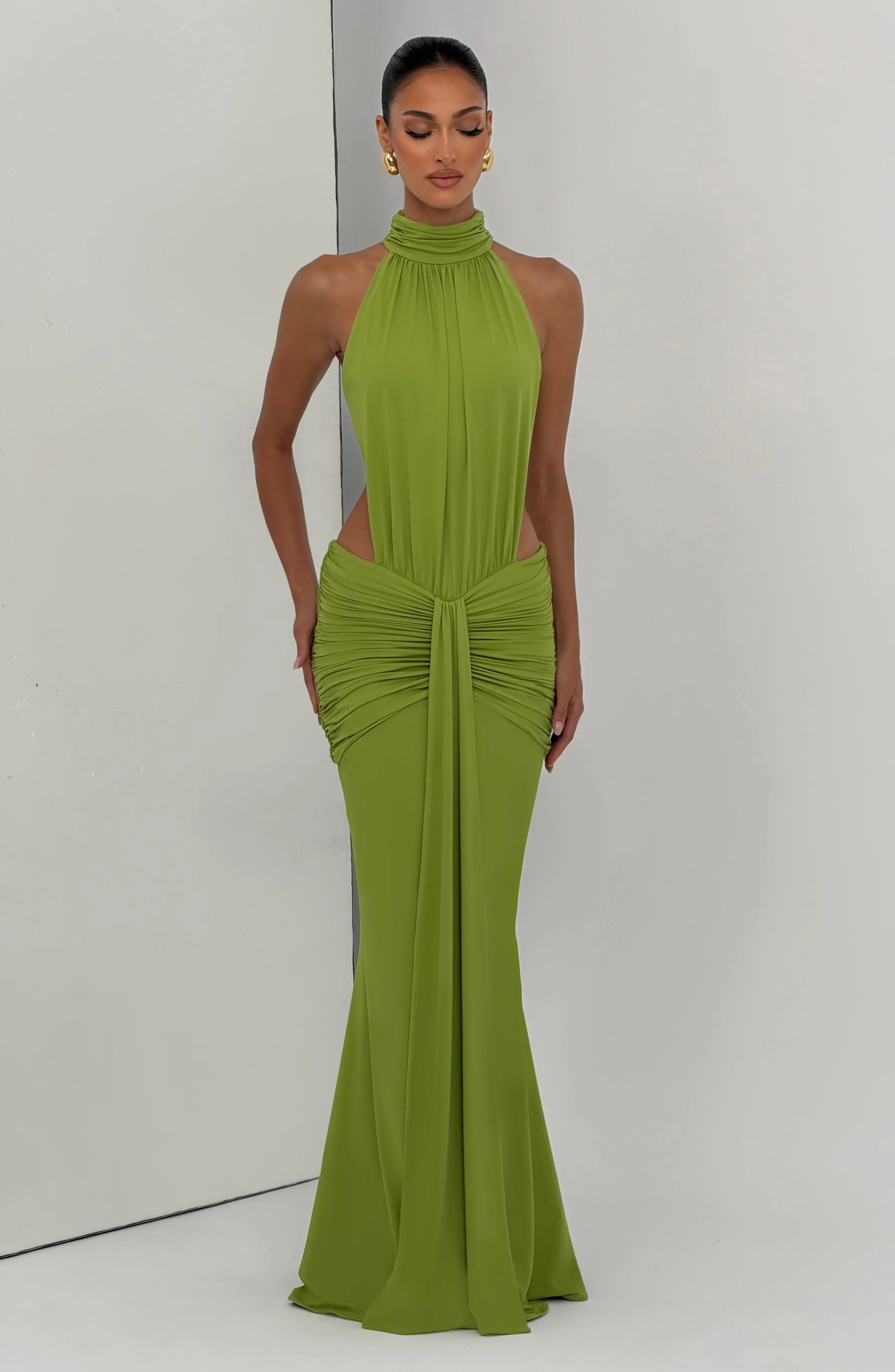 Thekla Maxi Dress - Olive - Image 8