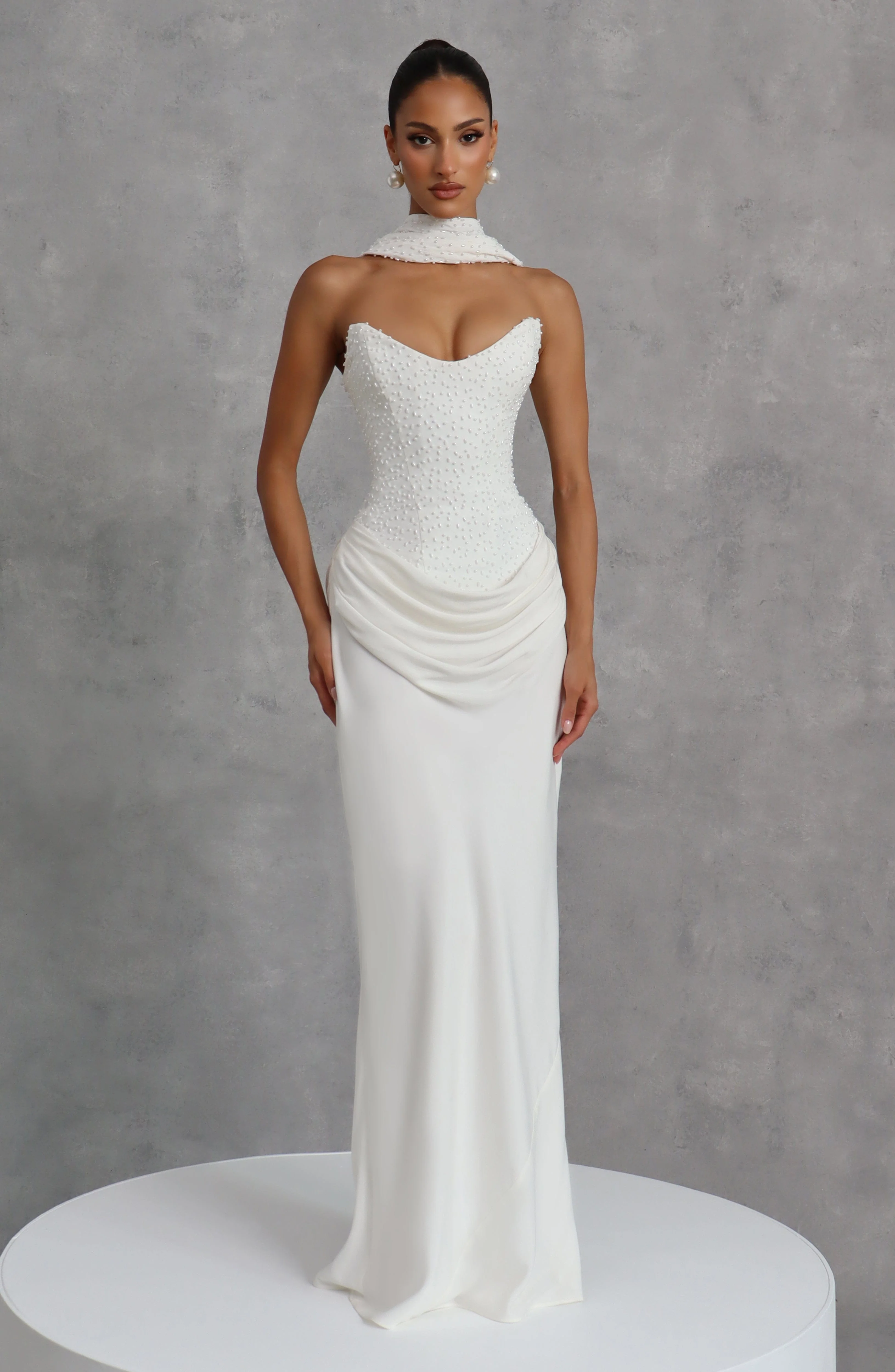 Tindra Maxi Dress - Ivory - Image 11