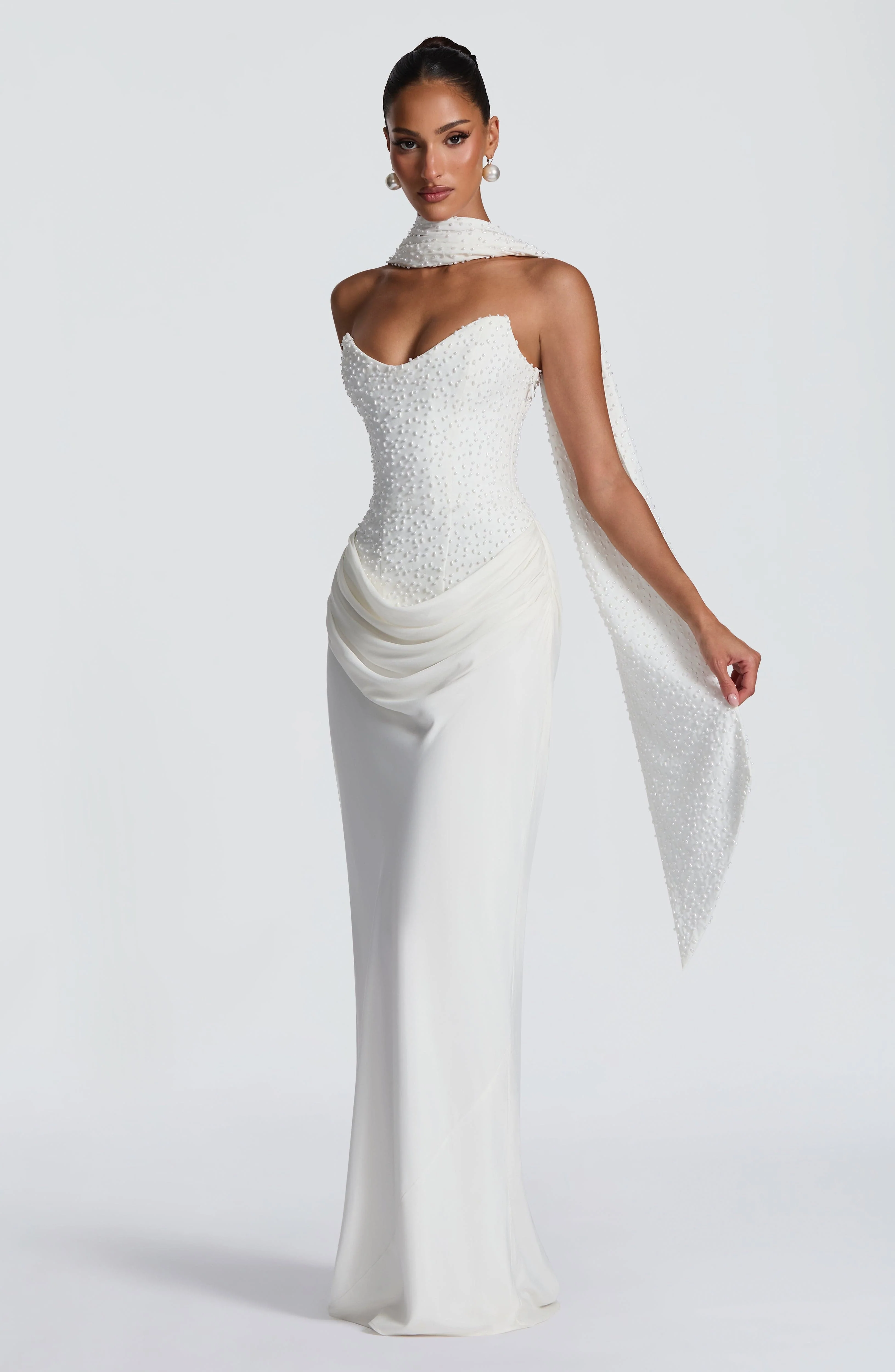 Tindra Maxi Dress - Ivory - Image 5