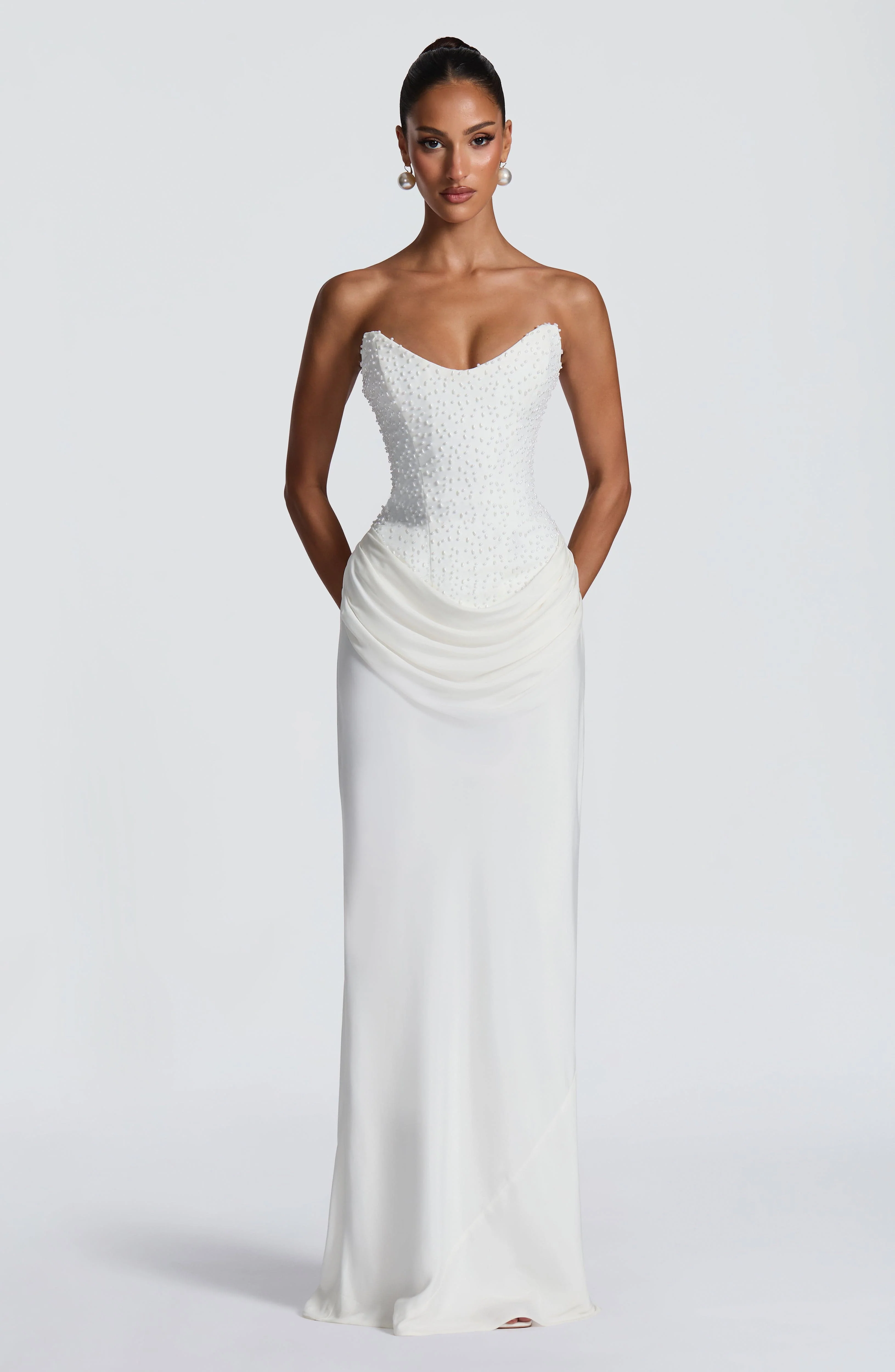 Tindra Maxi Dress - Ivory - Image 7